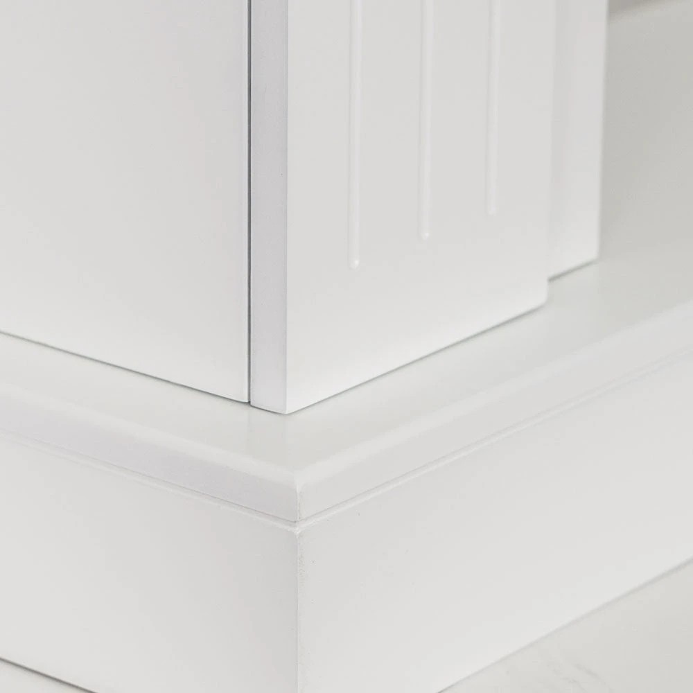 6 Moda Living Berwick Electric Fireplace Heater White Mantel Suite with Moonlight Insert - White, 6 of 9