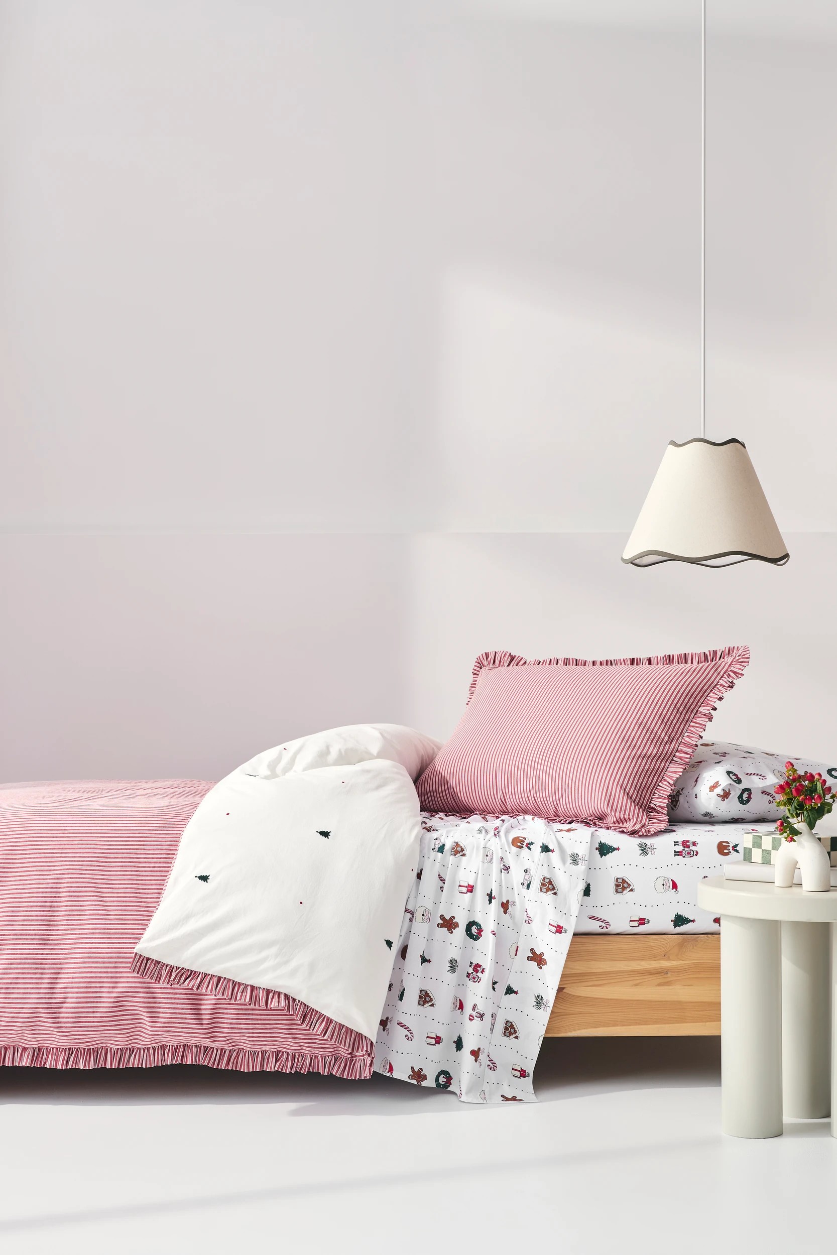 3 Target Christmas Embroidered Tree Quilt Cover Set - King Bed - White, 3 of 10