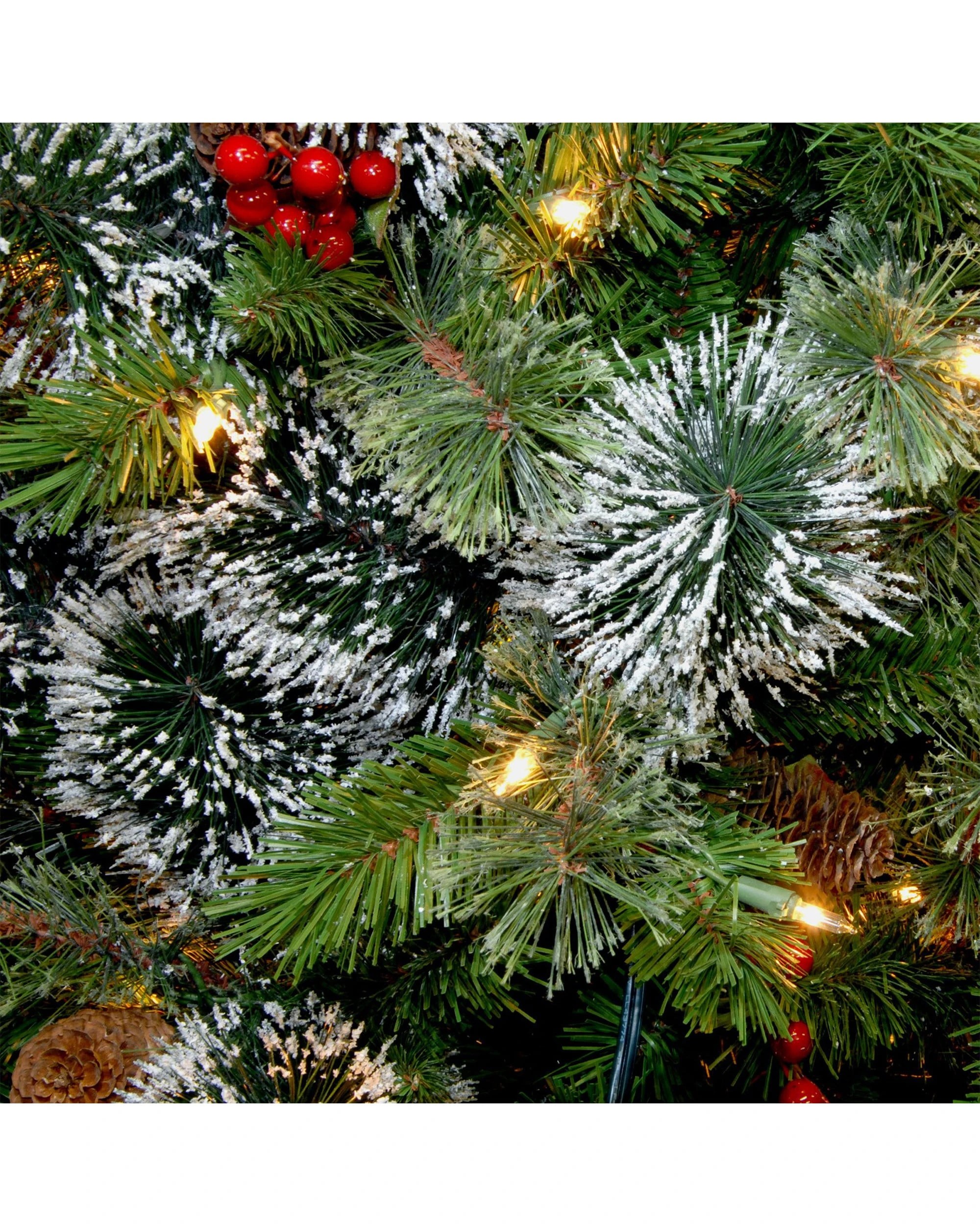 5 Christabelle 9ft Christmas Tree with Twinkle Lights Wintry Pine - Green, 5 of 5