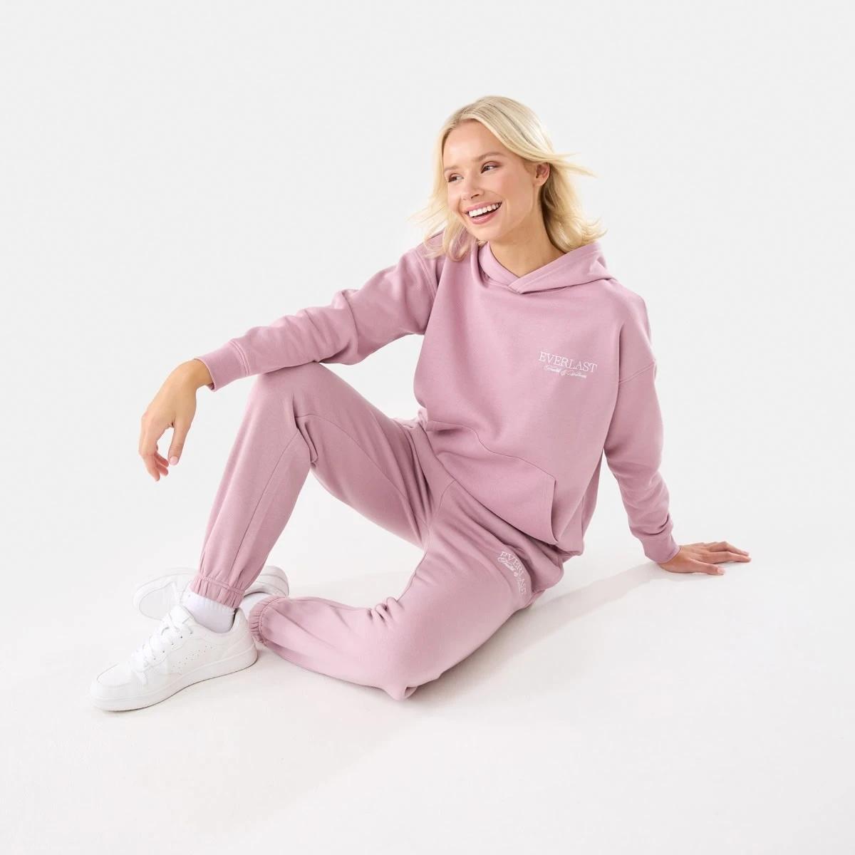 9 Everlast Womens Street Oversized Hoodie Dusty Pink, 9 of 10