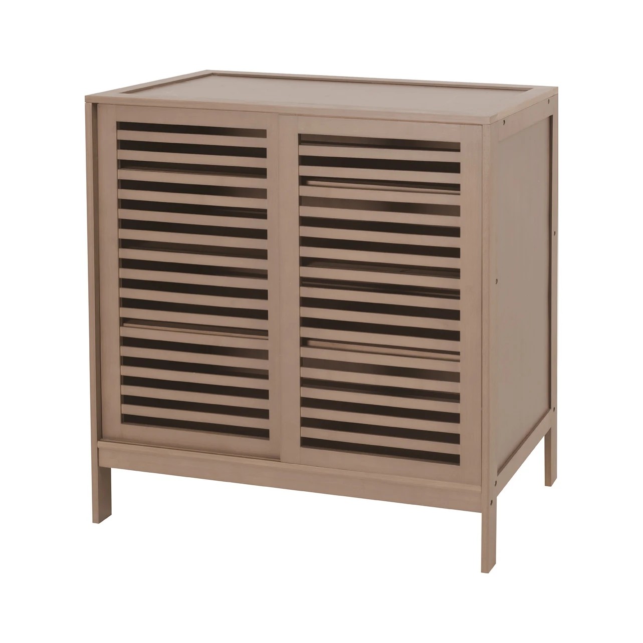 2 Walnut Look Shoe Cabinet, 2 of 3