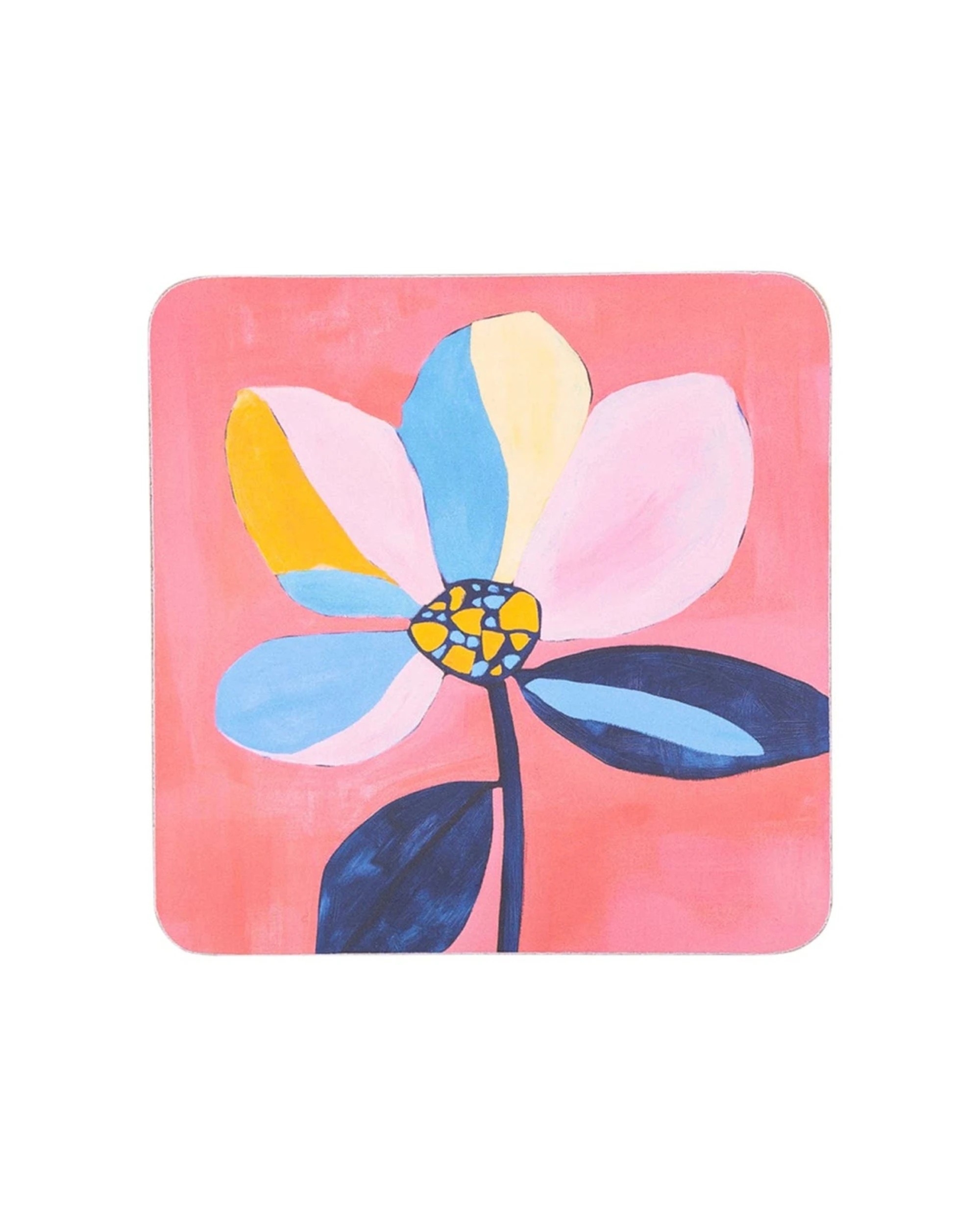 5 Splosh 4pc Billie Coasters Set Cork Backing Absorbent 11cm - Multi, 5 of 7