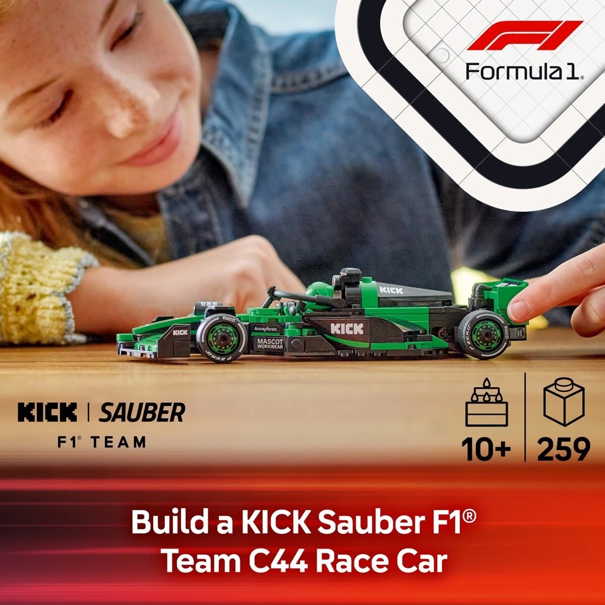 4 LEGO Speed Champions KICK Sauber F1 Team C44 Race Car 77247, 4 of 10