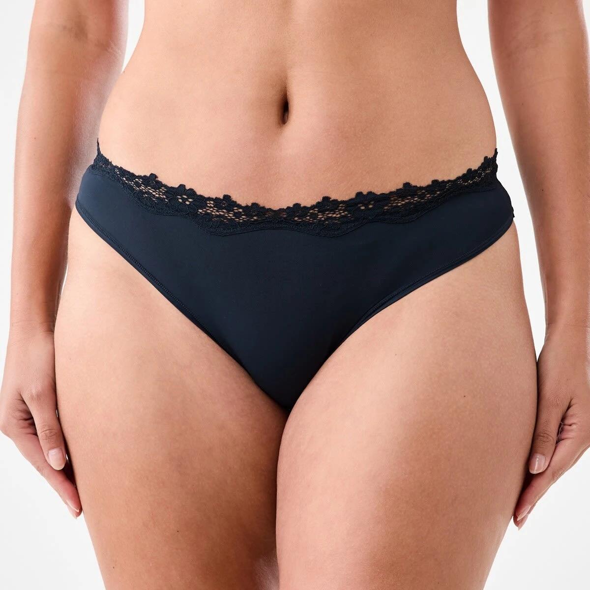 5 3 Pack Super Soft Lace Bikini Briefs LAVENDER FLORAL, MIDNIGHT, LILY LAVENDER, 5 of 9