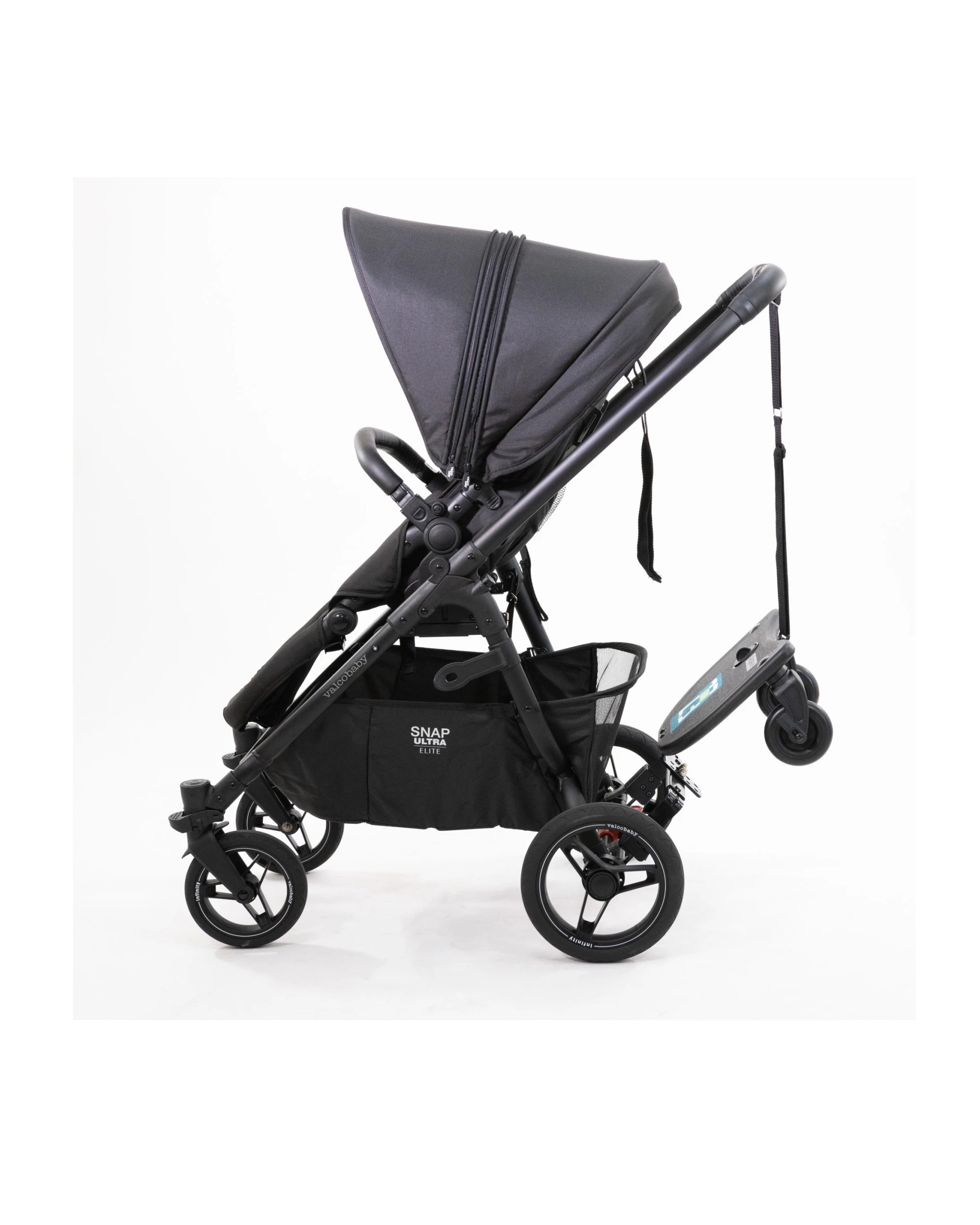 8 Vee Bee Ez Rider Stand Sit Toddler Tandem Seat Board Connector For Stroller Pram
 - Black, 8 of 9