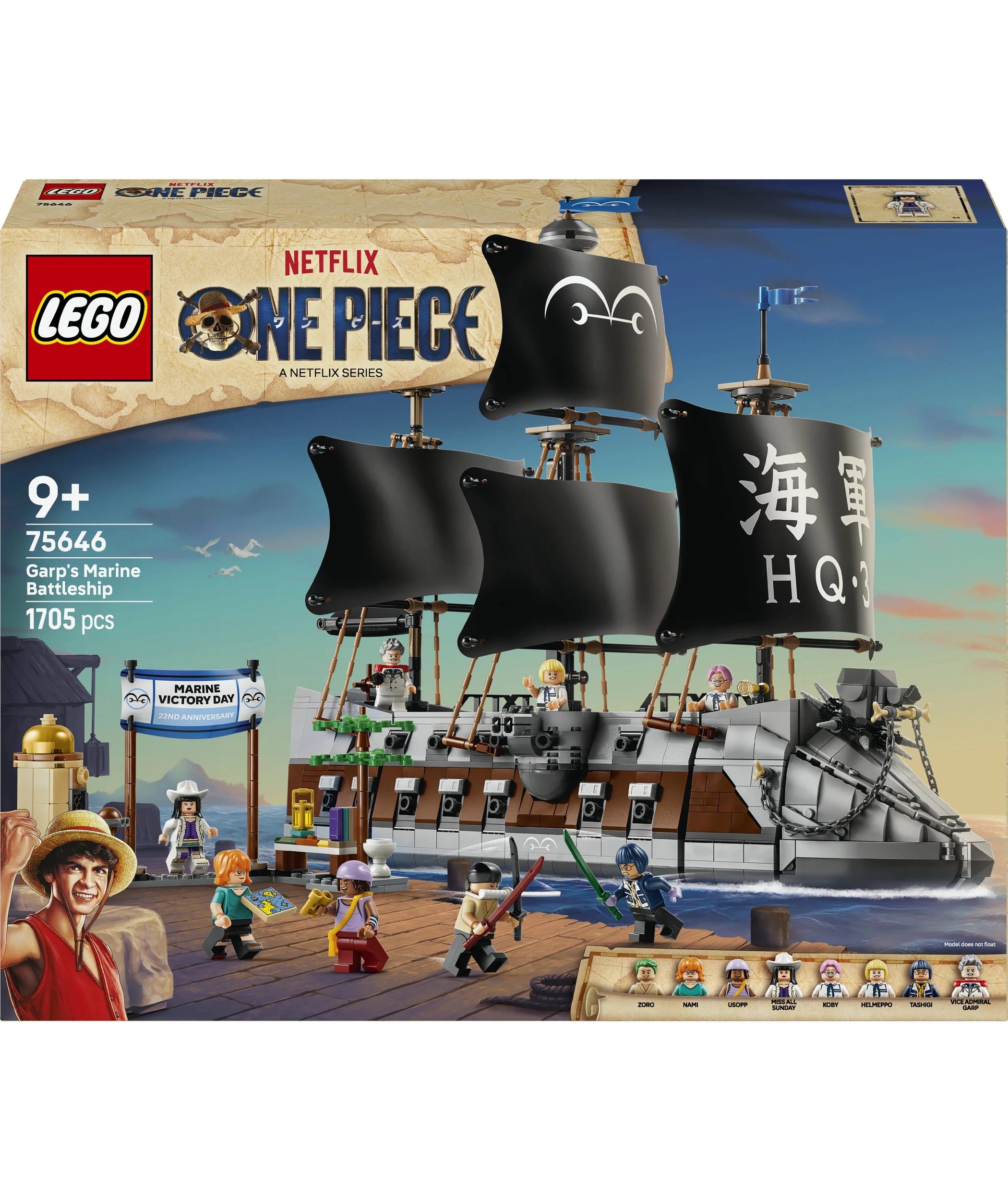 1 LEGO ONE PIECE Garp's Marine Battleship 75646, 1 of 10