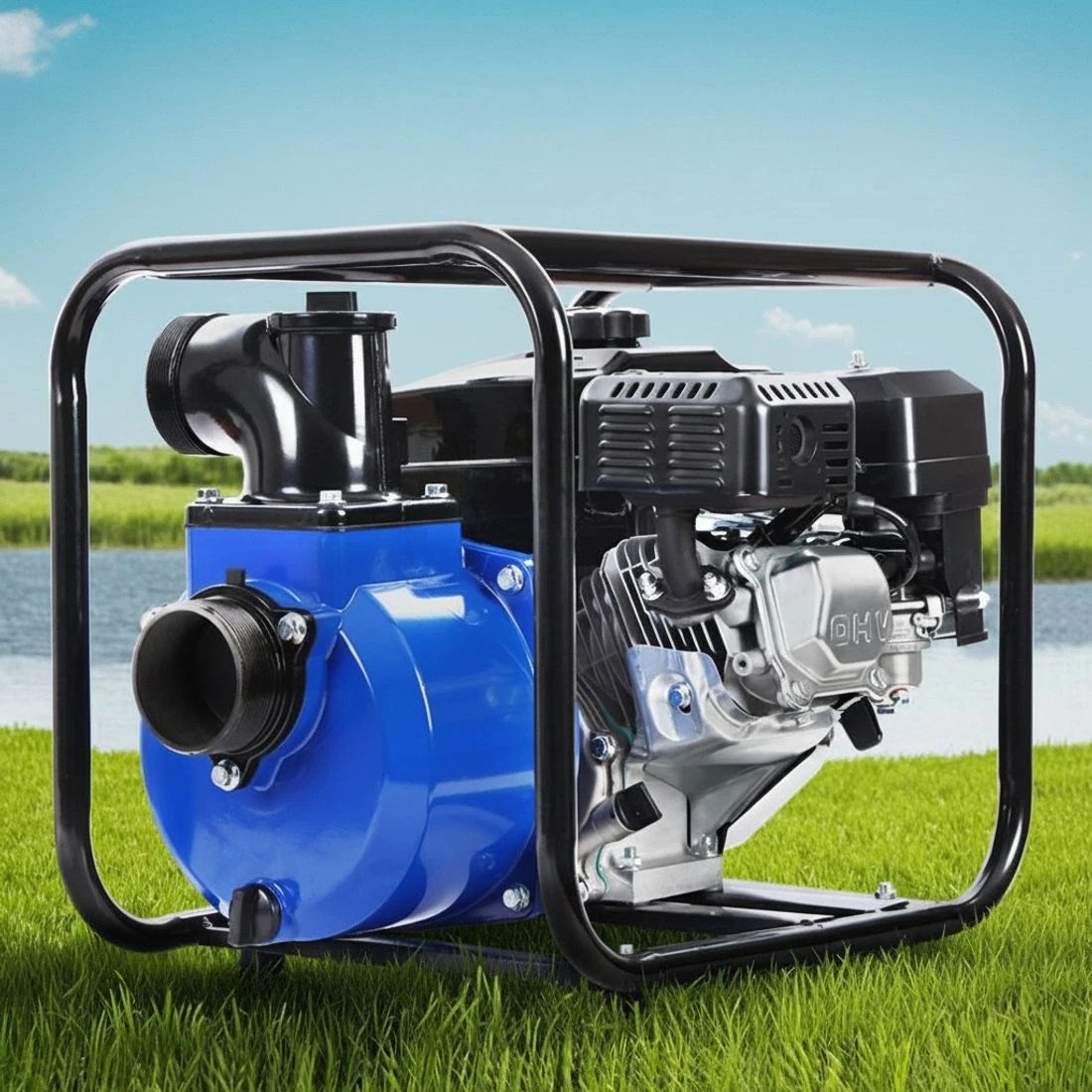 5 Giantz 3" Petrol Water Pump 7HP 210cc, 60,000L/H 4-Stroke Engine for Fire Fighting, Irrigation, Pond, Farm - Multi, 5 of 5