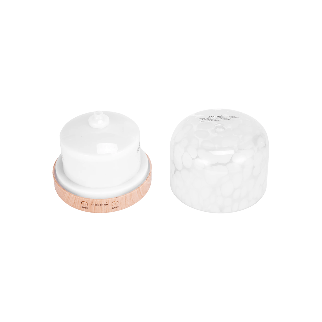 3 White Confetti Glass Look Aroma Diffuser, 3 of 7