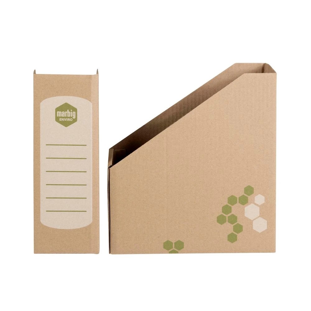 4 Marbig Standard Magazine Holder Kraft 4 Pack, 4 of 4