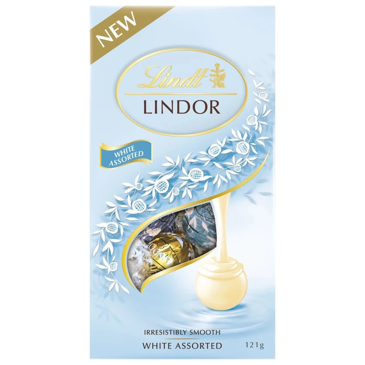 2 Lindt LINDOR Irresistibly Smooth White Assorted Chocolate 121g, 2 of 7