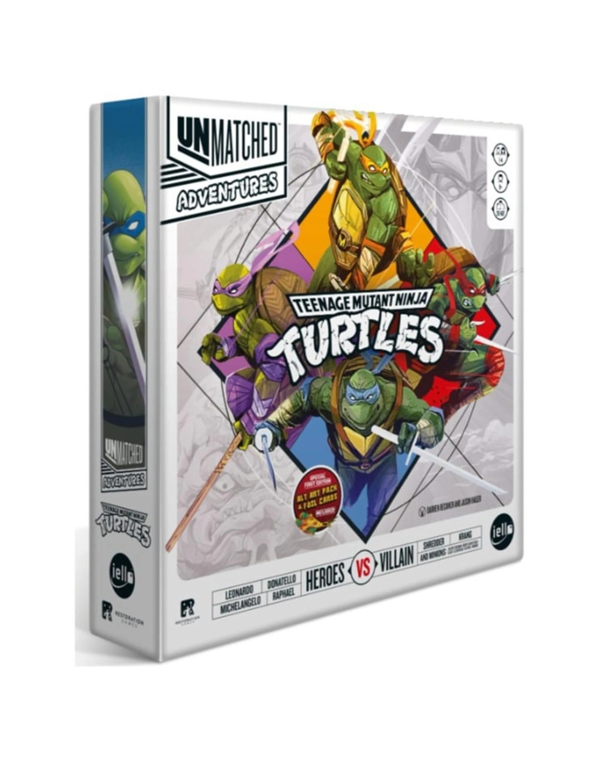 1 Unmatched Adventures: Teenage Mutant Ninja Turtles Pizza-Rama Edition Board Game, 1 of 10