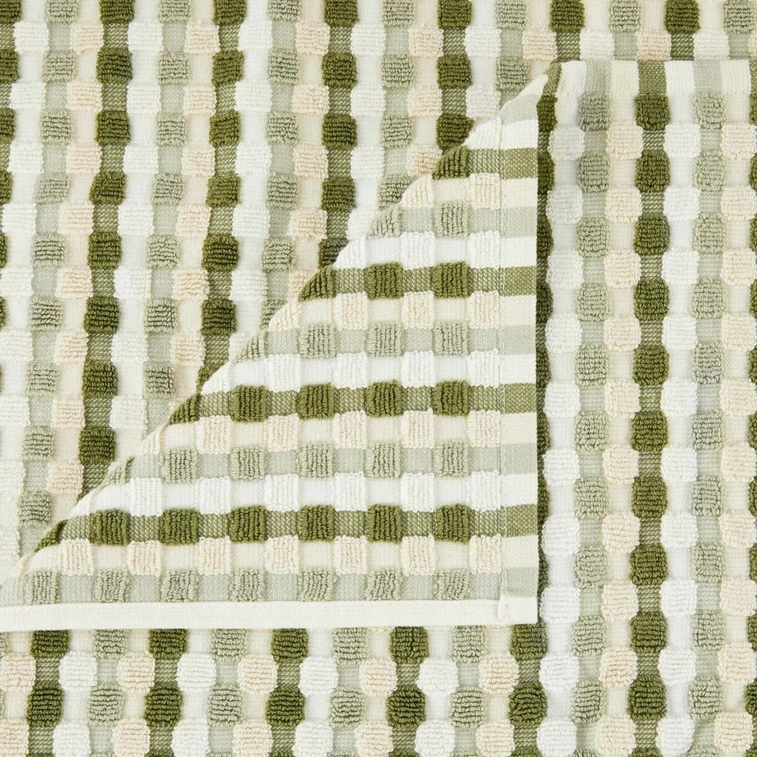 2 Green Popcorn Cotton Bath Towel, 2 of 6