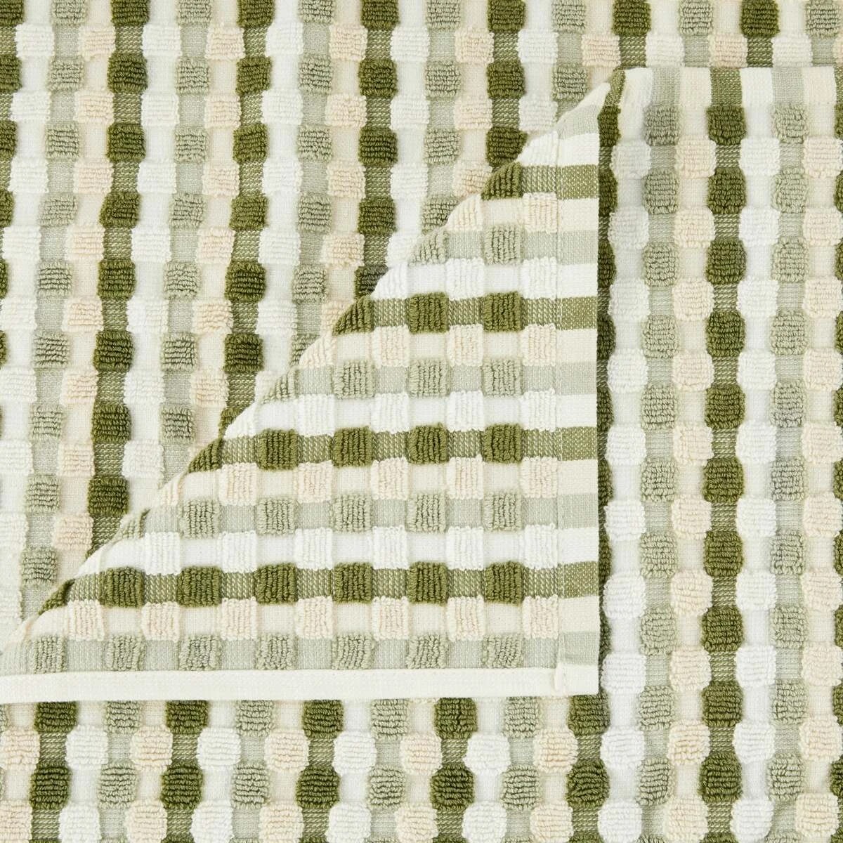 2 Green Popcorn Cotton Bath Towel, 2 of 6