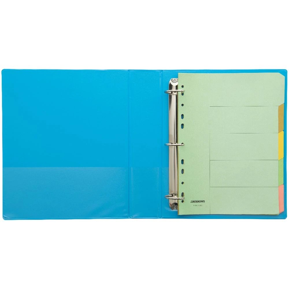 5 J.Burrows Insert Binder A4 3 D-Ring 38mm Blue, 5 of 6