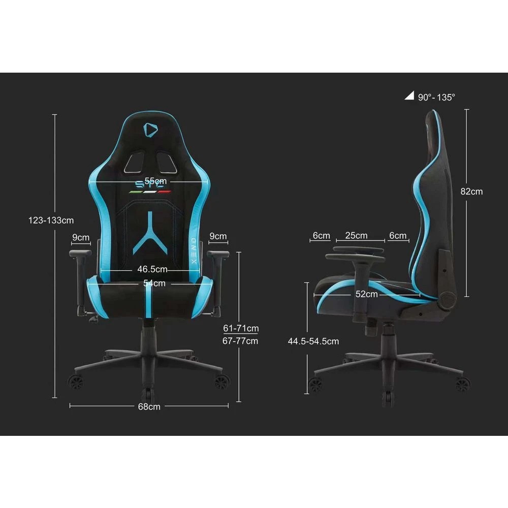 8 ONEX STC Alcantara Gaming Chair Black and Red Ergonomic Chairs and Desk Chairs, 8 of 8