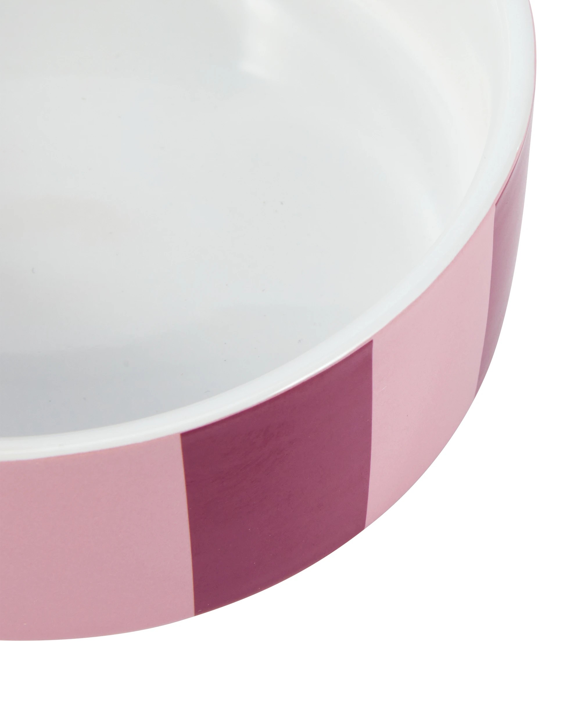 2 Dog Bowl Ceramic Stripe - Medium, 2 of 4