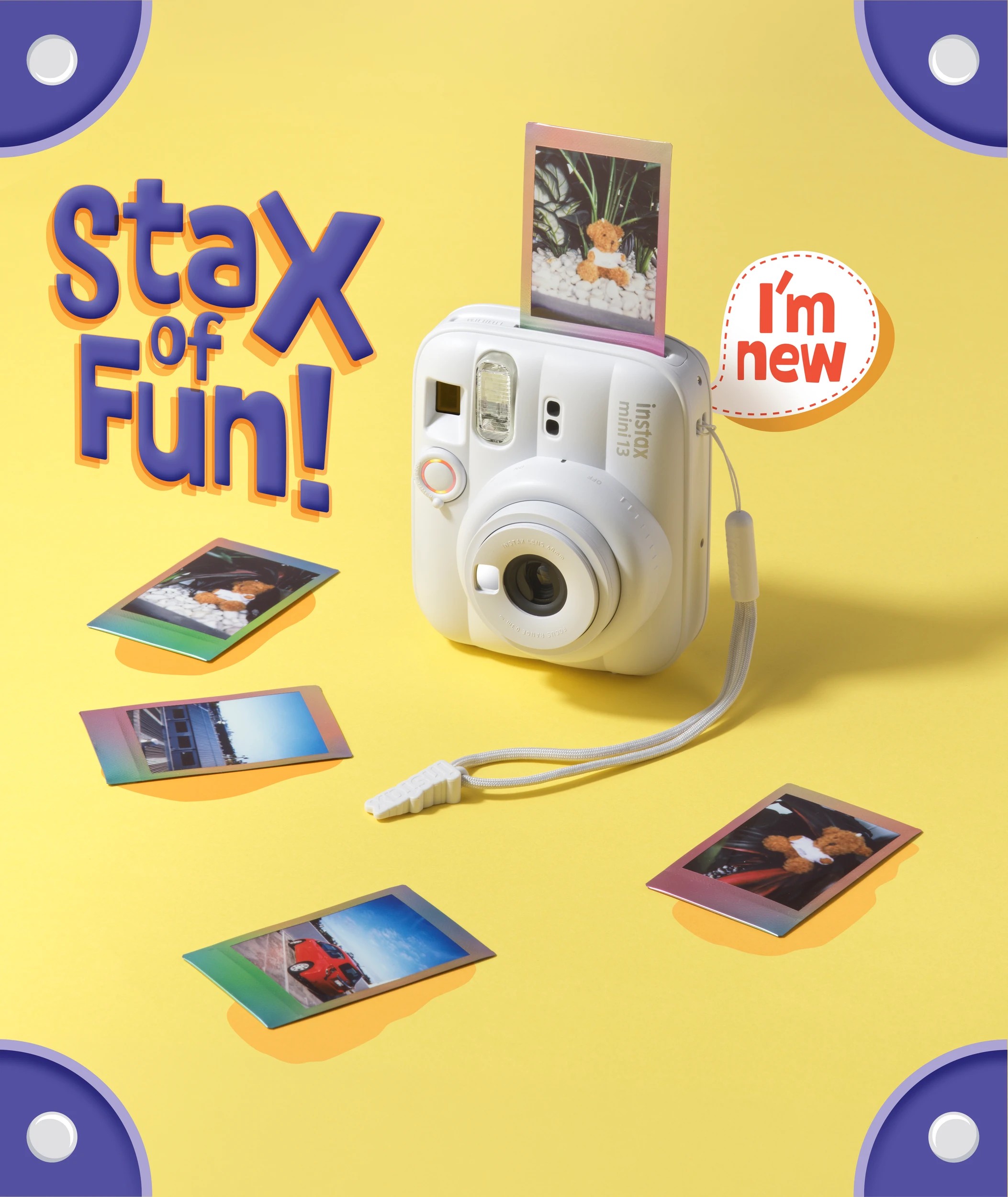 3 Fujifilm Instax Mini 13 Bundle - Clay White, 3 of 4