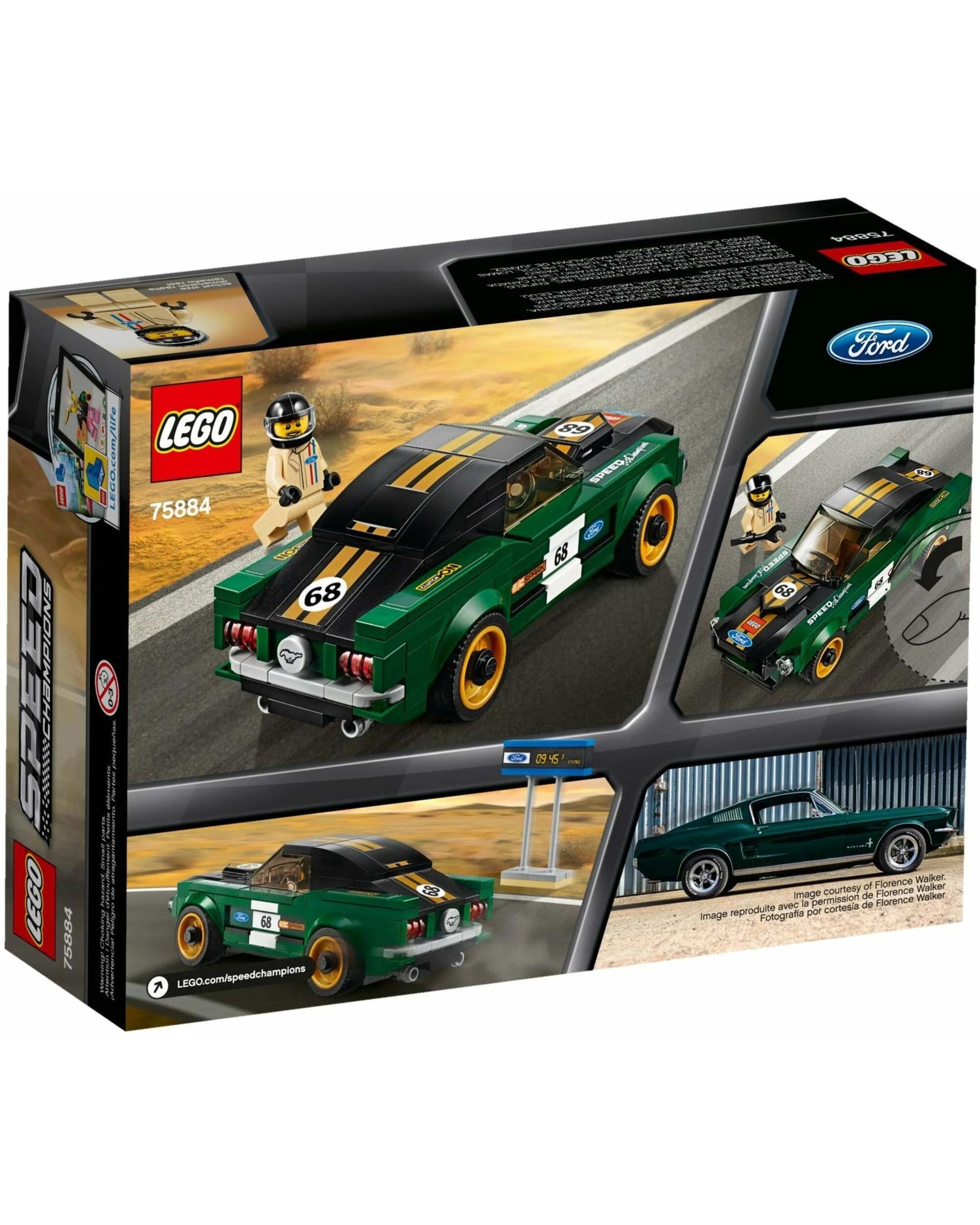 3 LEGO 75884 Speed Champions 1968 Ford Mustang Fastback, 3 of 3