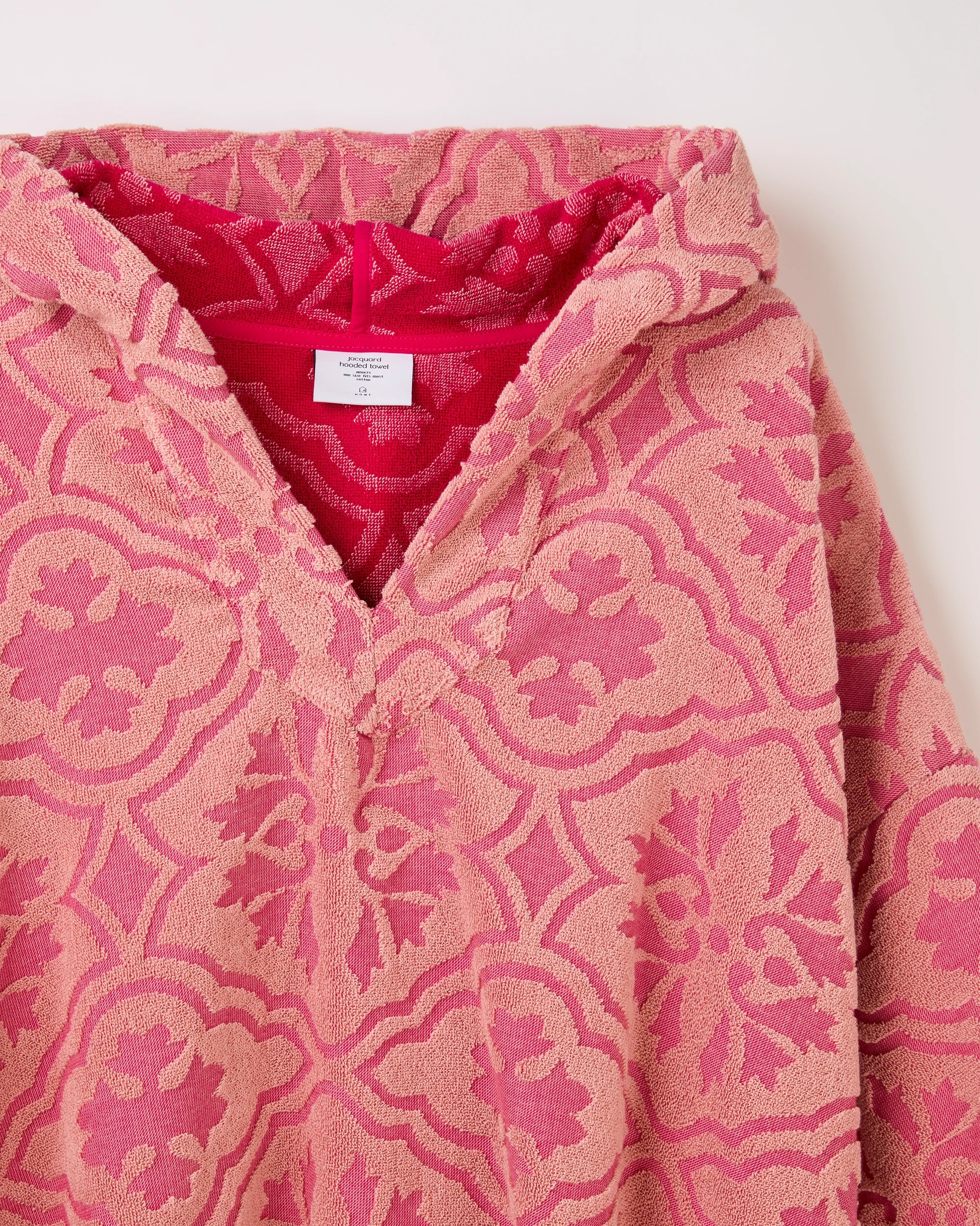 2 Target Adult Jacquard Hooded Towel
 - Pink, 2 of 3