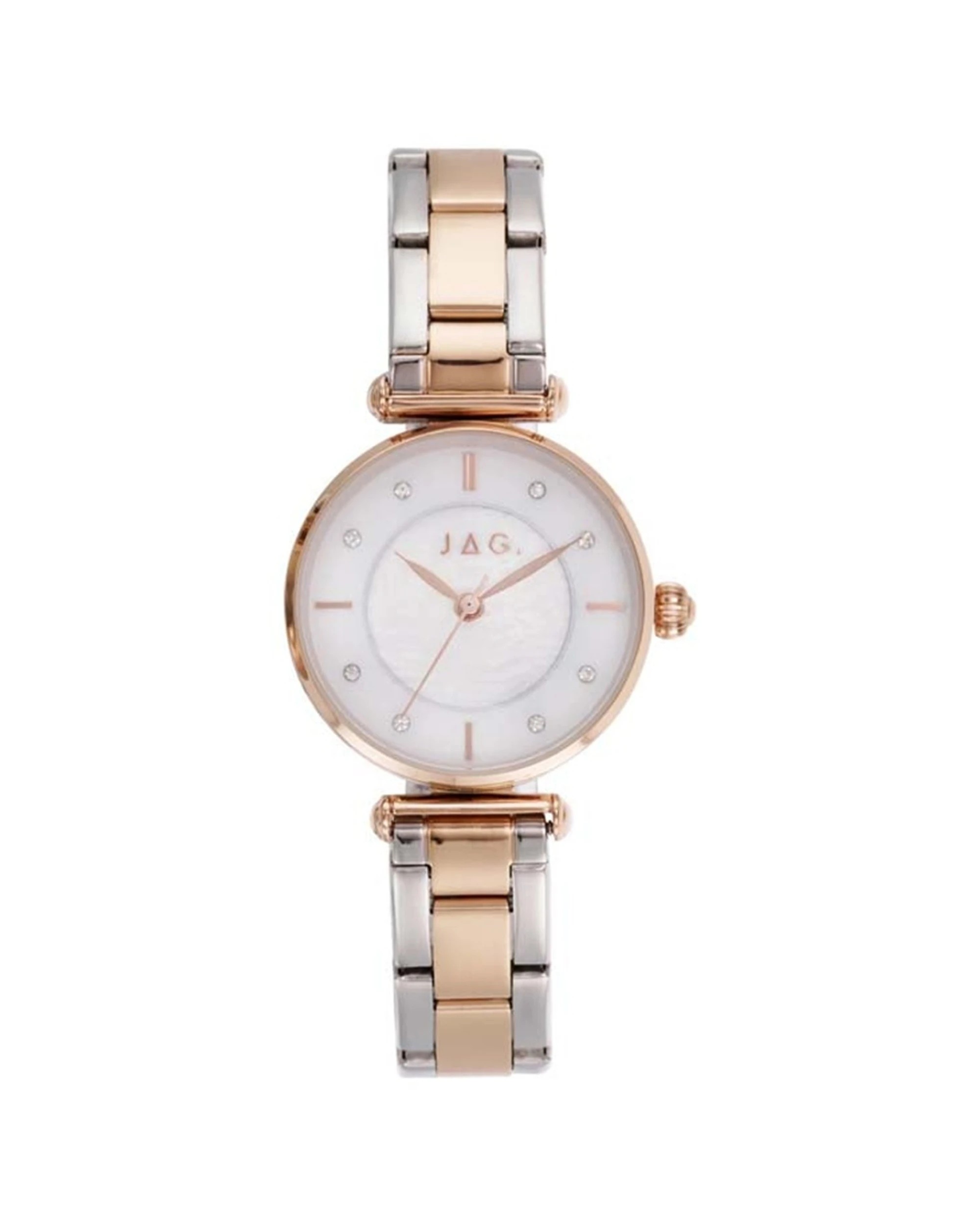 1 JAG Portland Women's Mother Of Pearl Alloy Two-Tone Gold Silver Watch 28mm Stainless Steel, 1 of 2