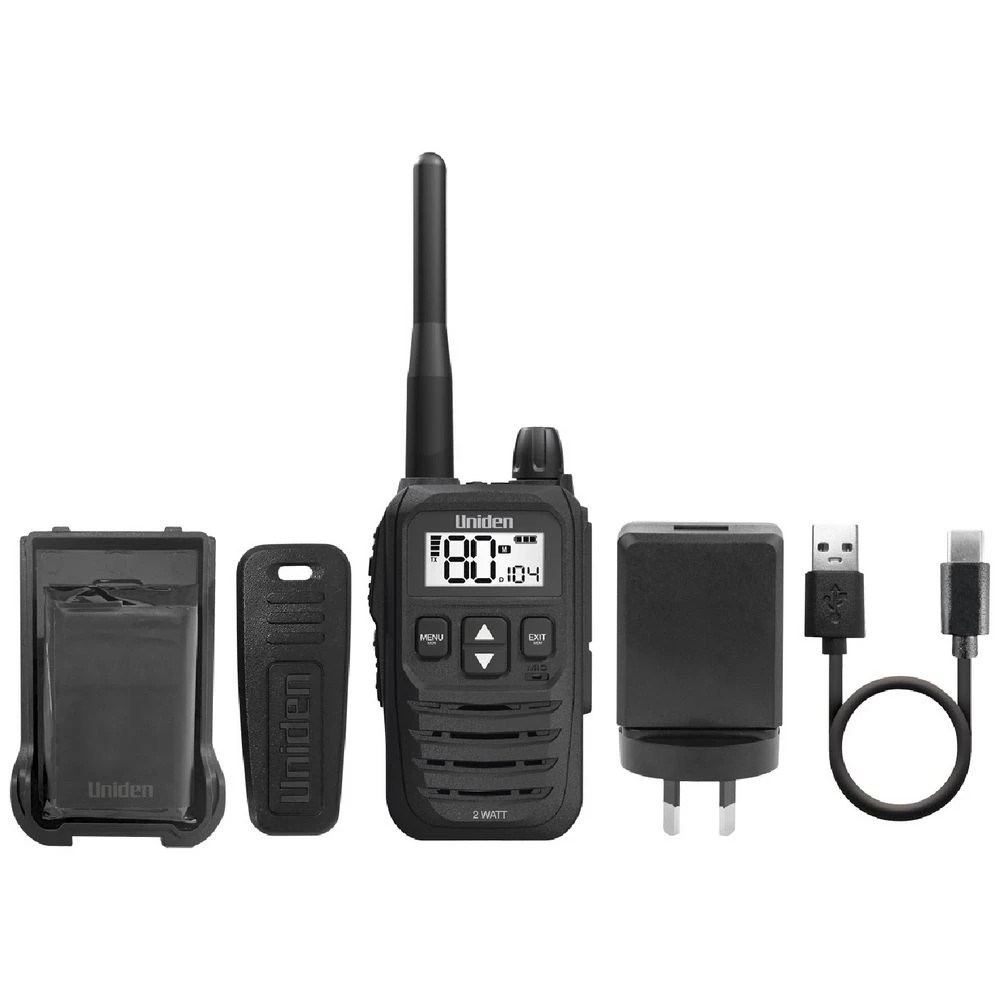1 Uniden 2 Watt 80 Channel UHF Handheld Radio UH825, 1 of 1