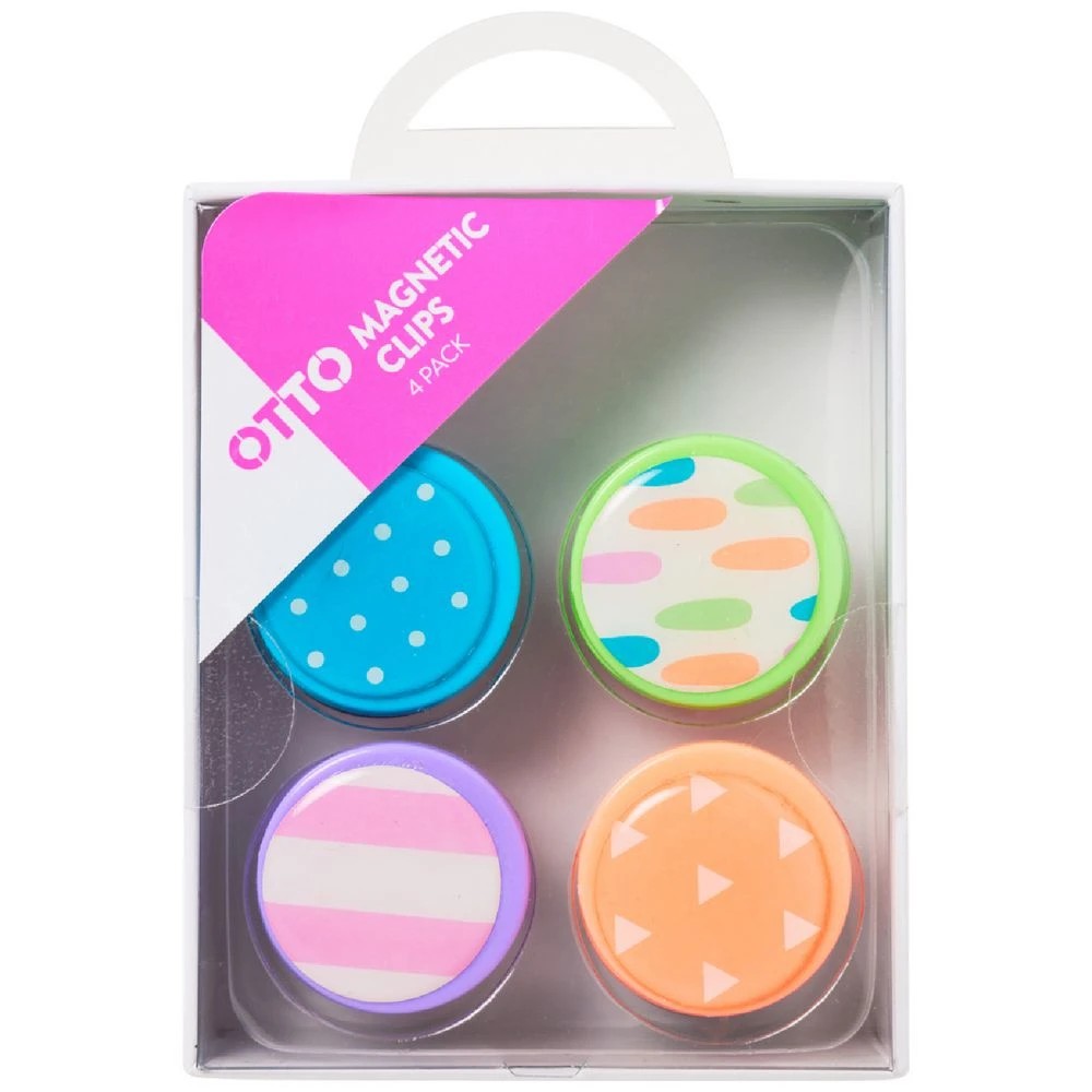 1 Otto Magnetic Clips Assorted 4 Pack, 1 of 2
