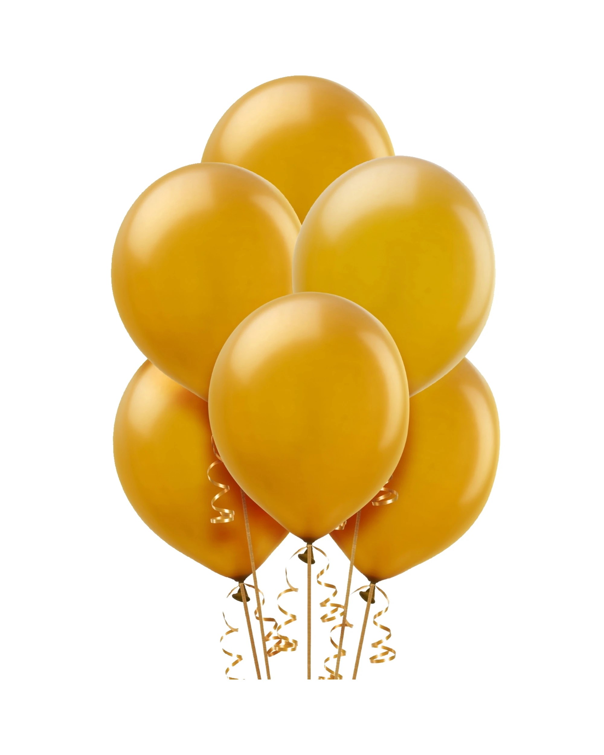 1 Meteor Balloons 30cm Round Pack of 100 - Gold, 1 of 1