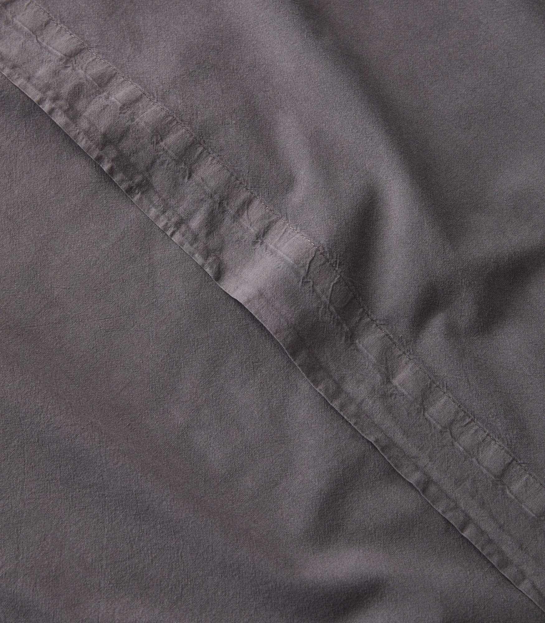 2 Arlo Stonewash Sheet Set - King Bed - Grey, 2 of 3