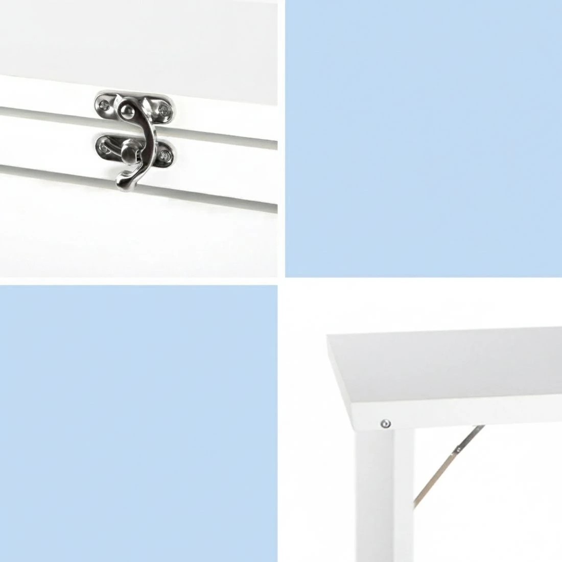 5 Artiss Computer Desk Bookshelf Wall Mount - White, 5 of 7