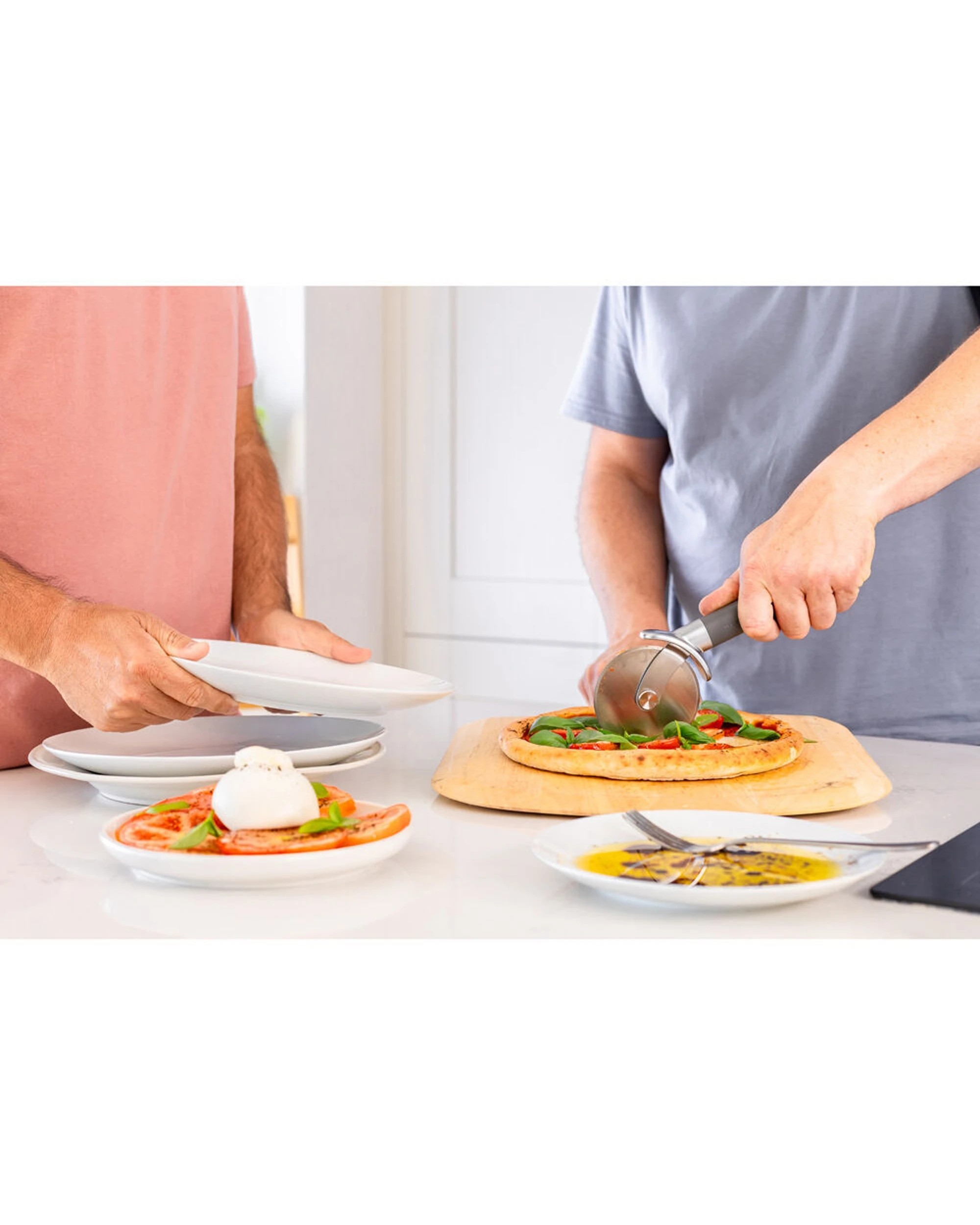 6 KitchenAid 2PK Classic Metal Pizza Wheel Cutter Finger Guard Ergonomic Handle Kitchen Utensil - Grey, 6 of 6