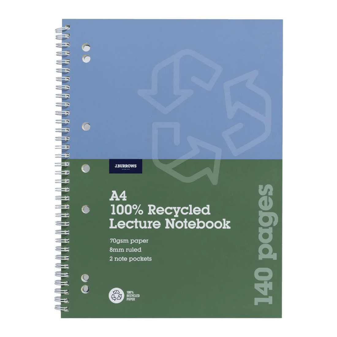 4 J.Burrows A4 Lecture Book 140 Pages, 4 of 4