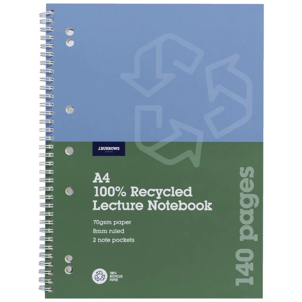 4 J.Burrows A4 Lecture Book 140 Pages, 4 of 4