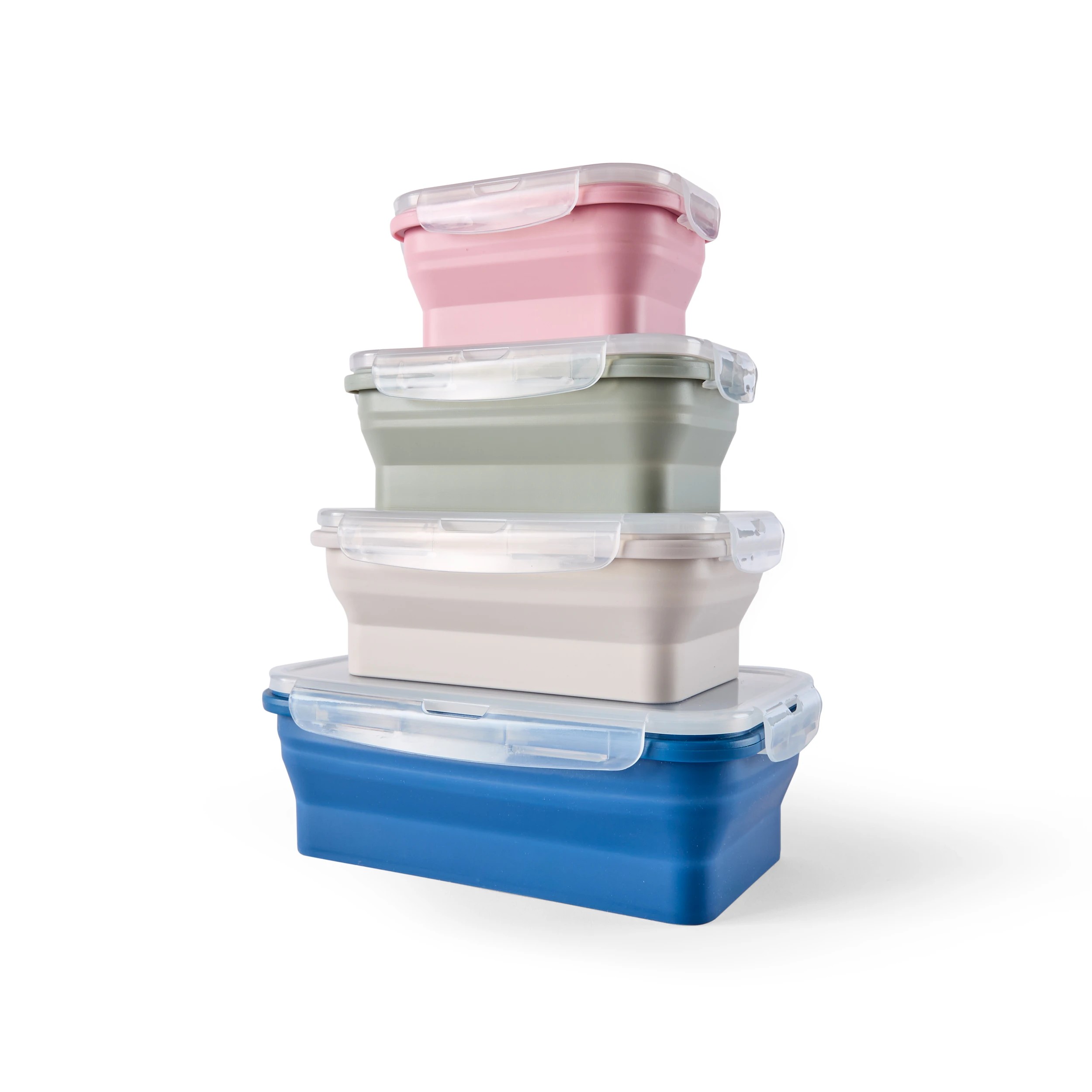 1 4 Piece Silicone Collapsible Container, 1 of 10