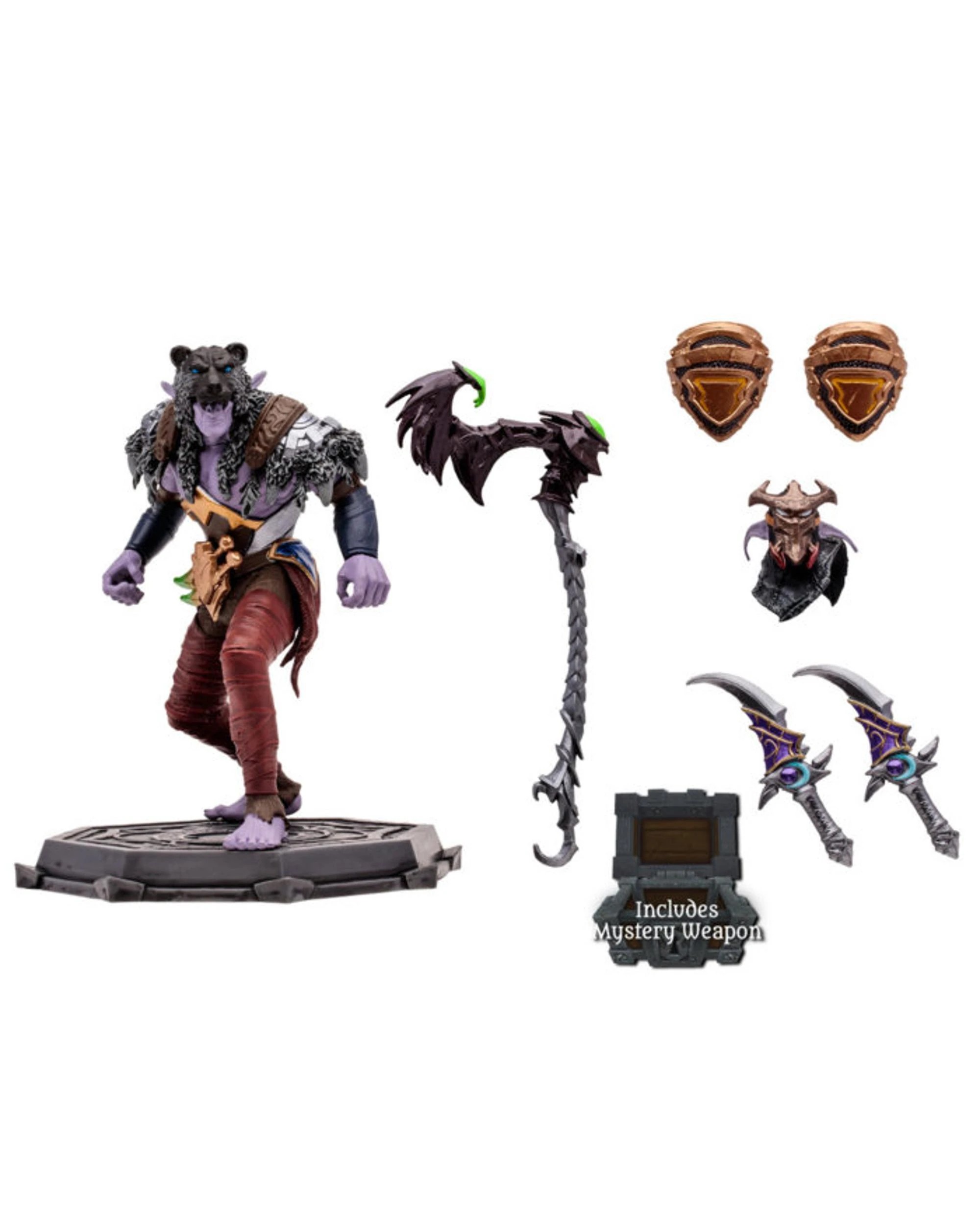 3 McFarlane World Of Warcraft Epic Elf Druid/Rogue 6 inch Figure, 3 of 10