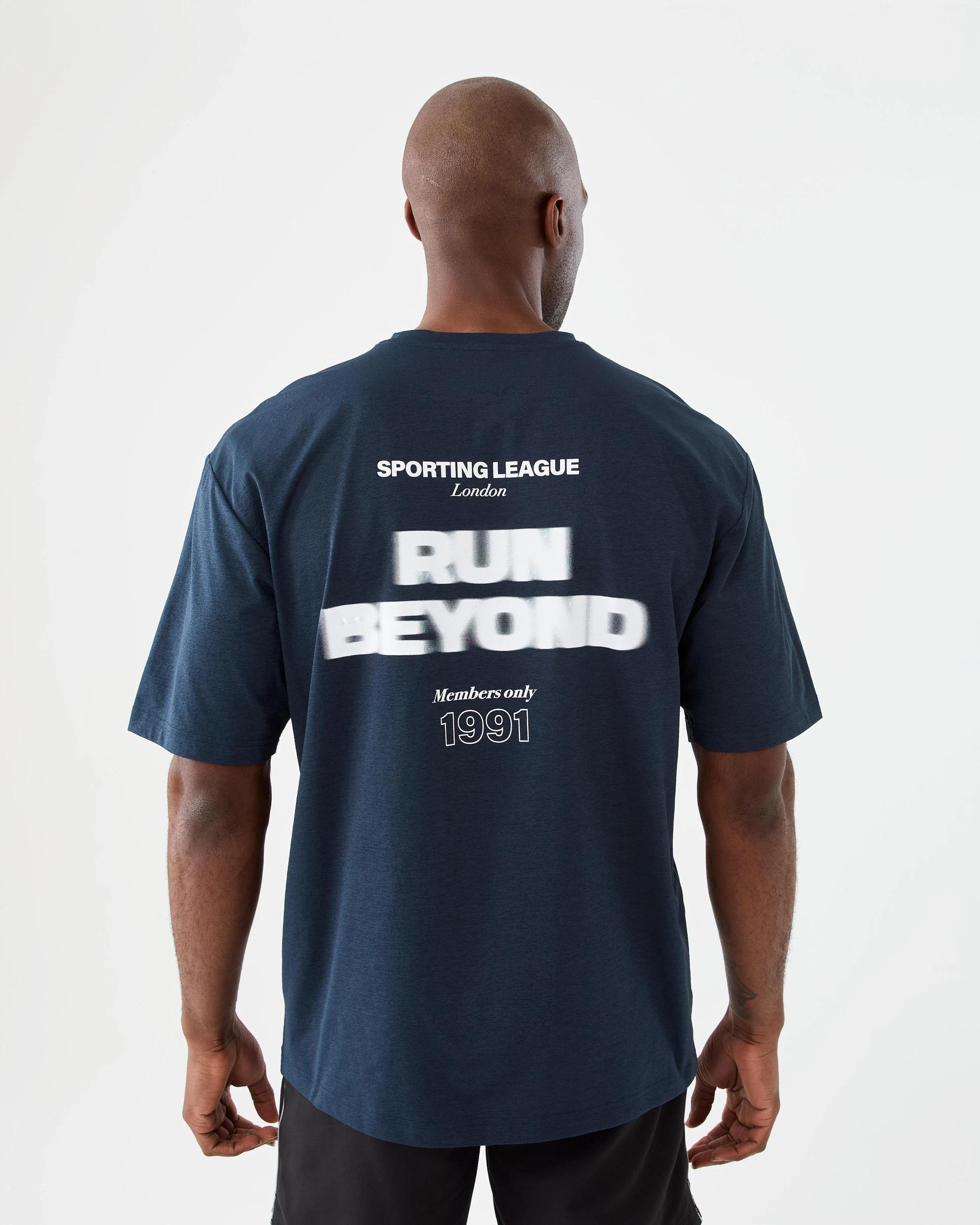 3 Active Mens Oversized Graphic T-shirt Run Beyond, 3 of 7