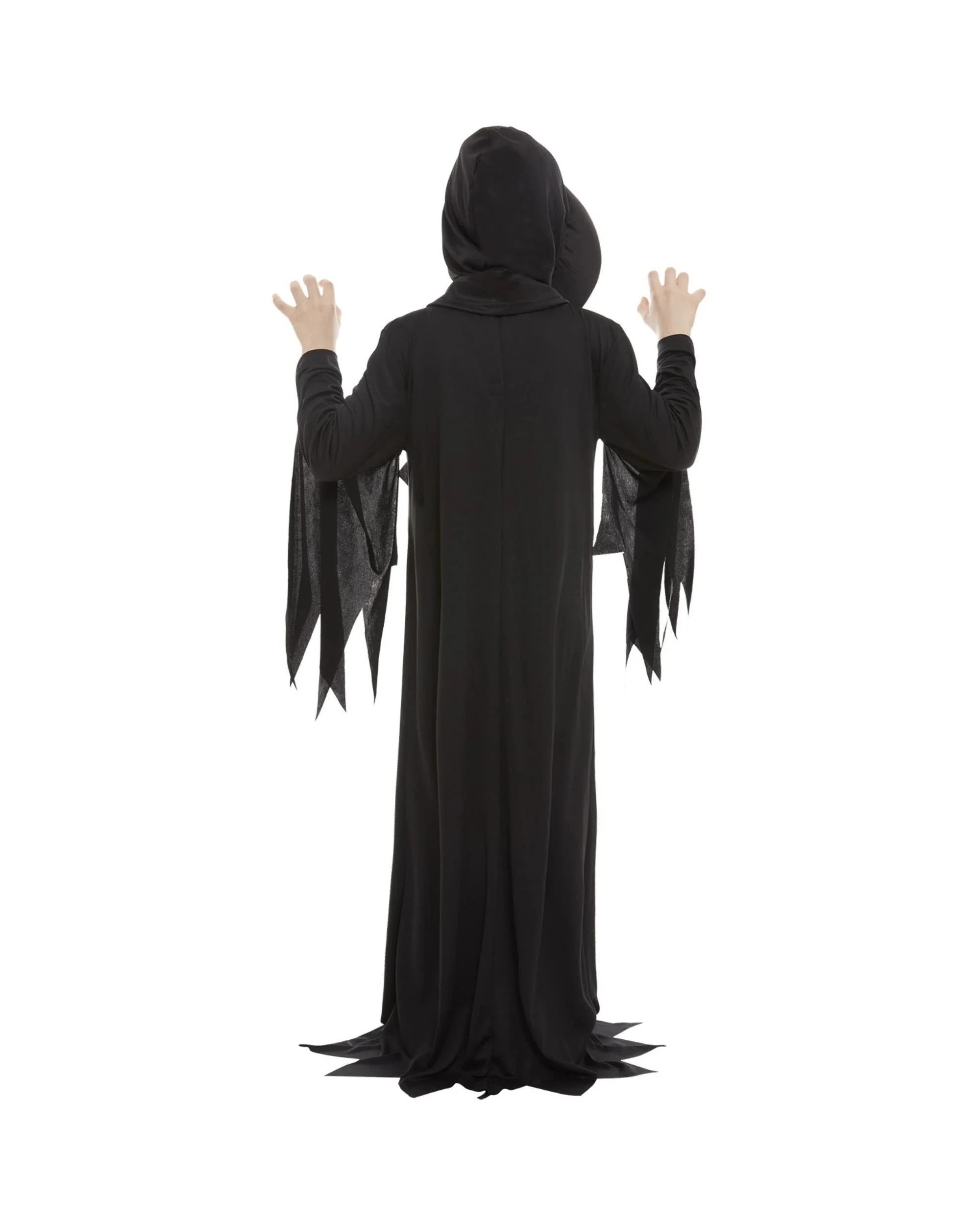 3 Skeleton Reaper Child Costume Size L 10-12 Years, 3 of 5