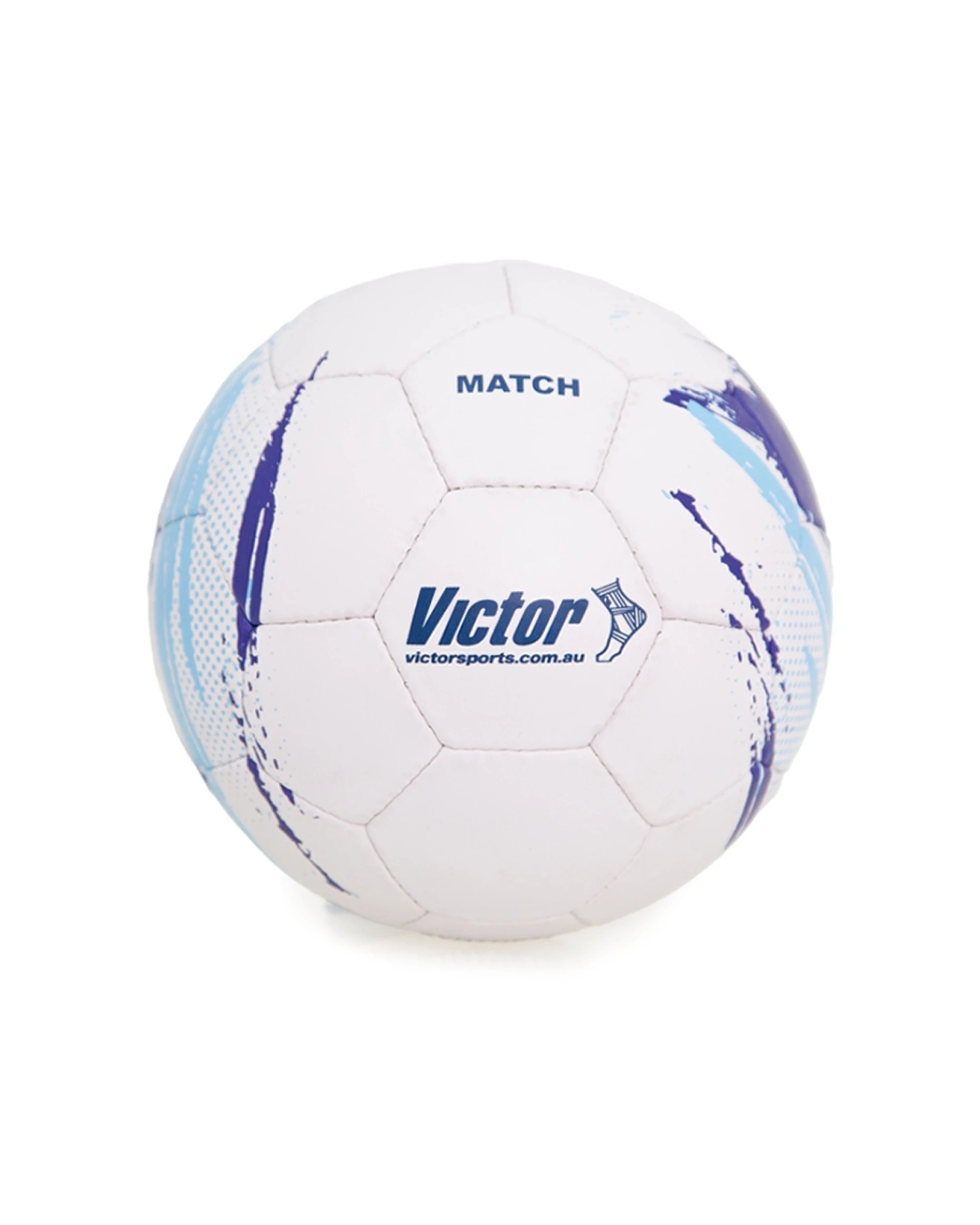 1 Victor Sports Match Soccer Ball Training Durable Size 5 - Blue, 1 of 4