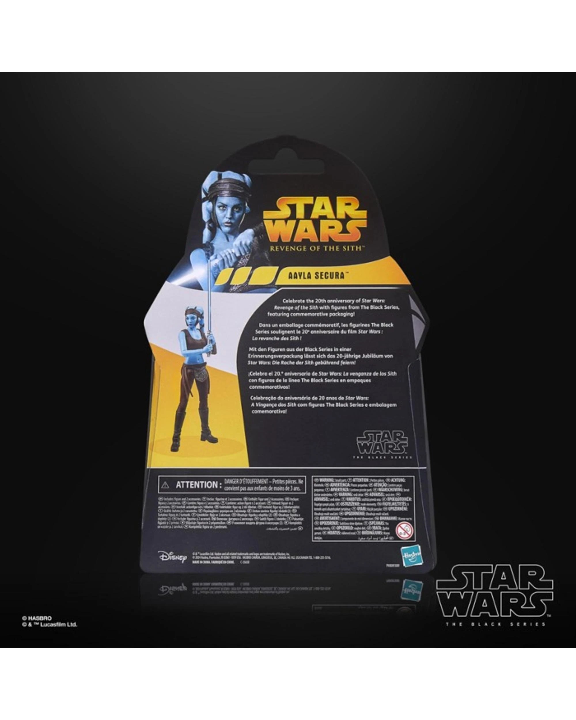 7 Star Wars The Black Series: Revenge of the Sith 20th Anniversary Aayla Secura Action Figure, 7 of 7