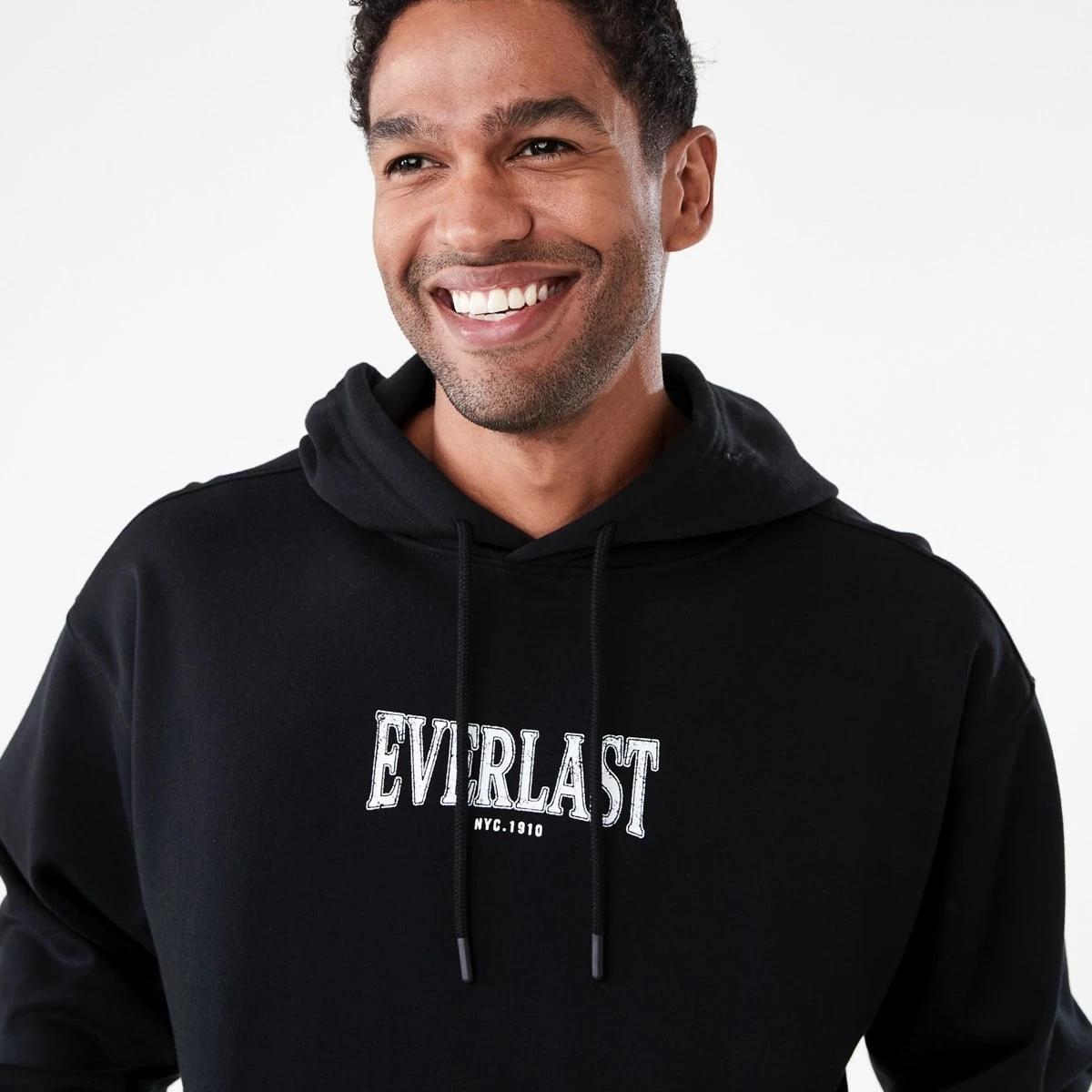 4 Everlast Mens Oversized Hoodie EVERLAST BLACK, 4 of 9
