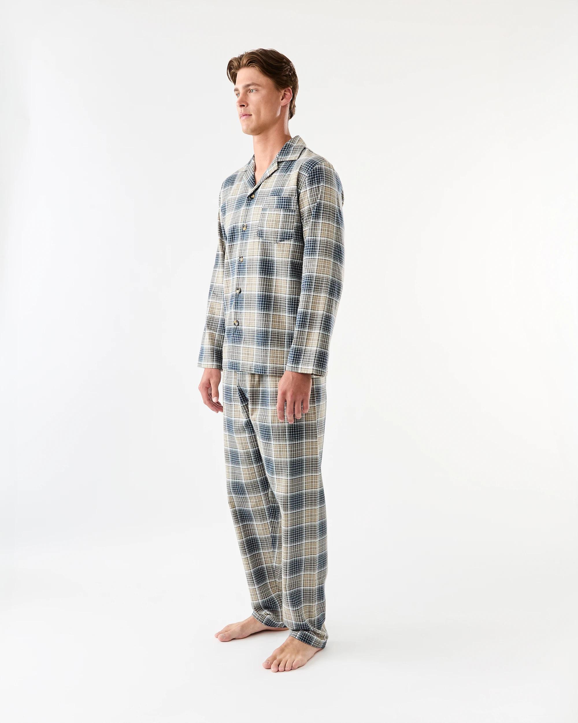 2 Print Flannel Pyjama Set Cnl Chk 2, 2 of 8
