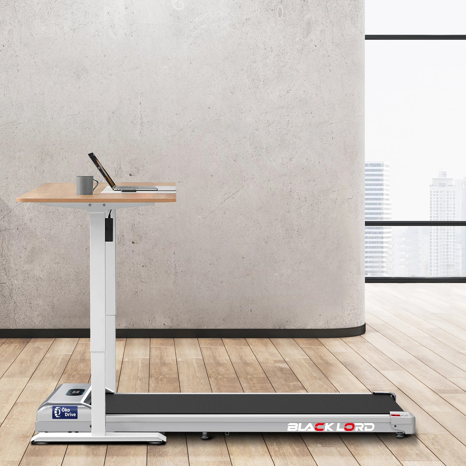 4 Black Lord Treadmill Electric Walking Pad Home Office Gym Fitness Remote Control - Silver, 4 of 9