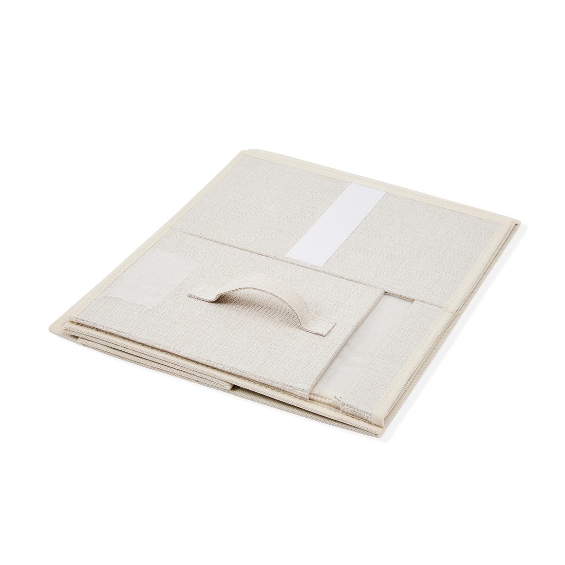 10 Linen Look Large Bed Linen Box - Beige, 10 of 10