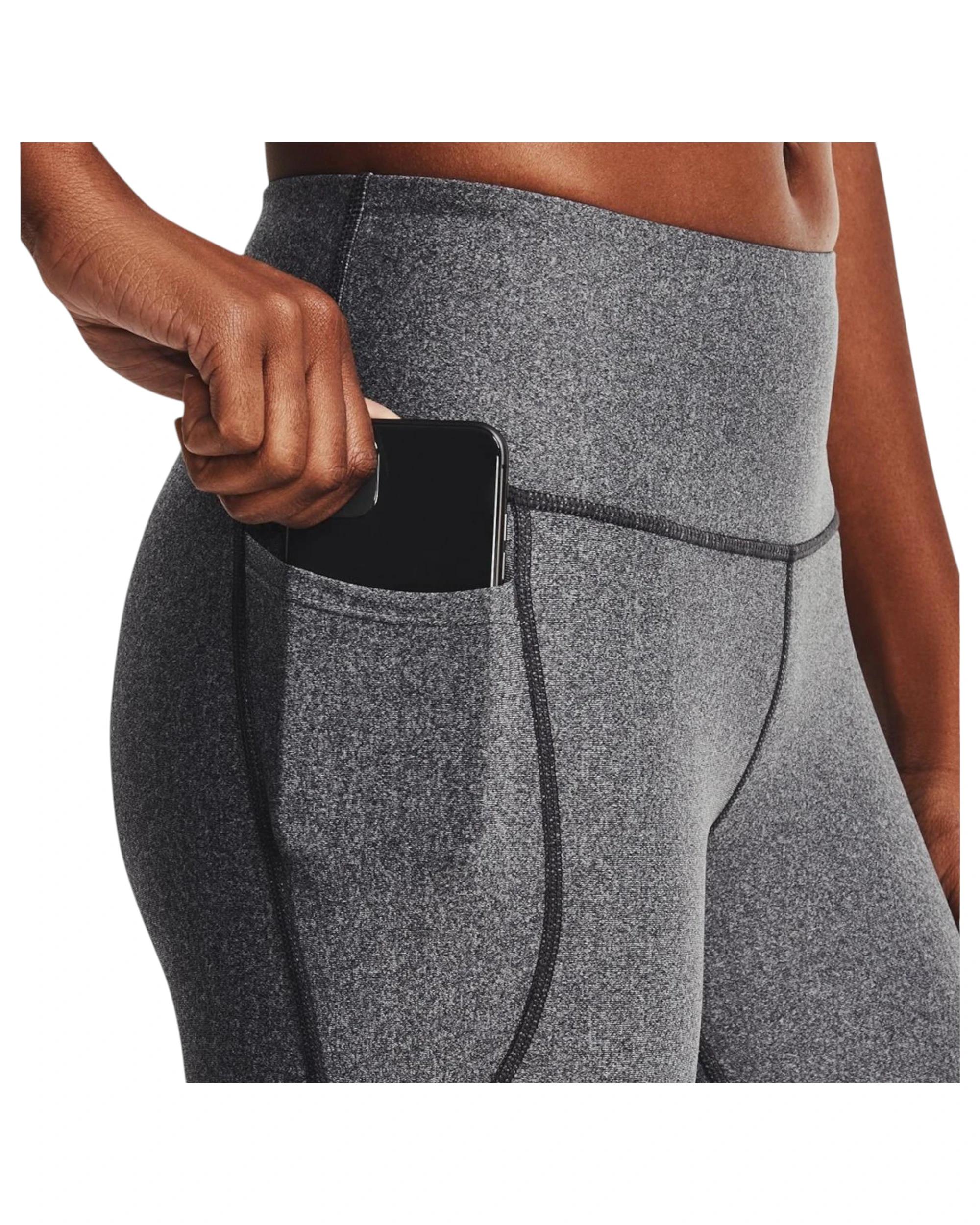 6 Under Armour Womens Hi Tech Capris Charcoal Leggings CHARCOAL, 6 of 6