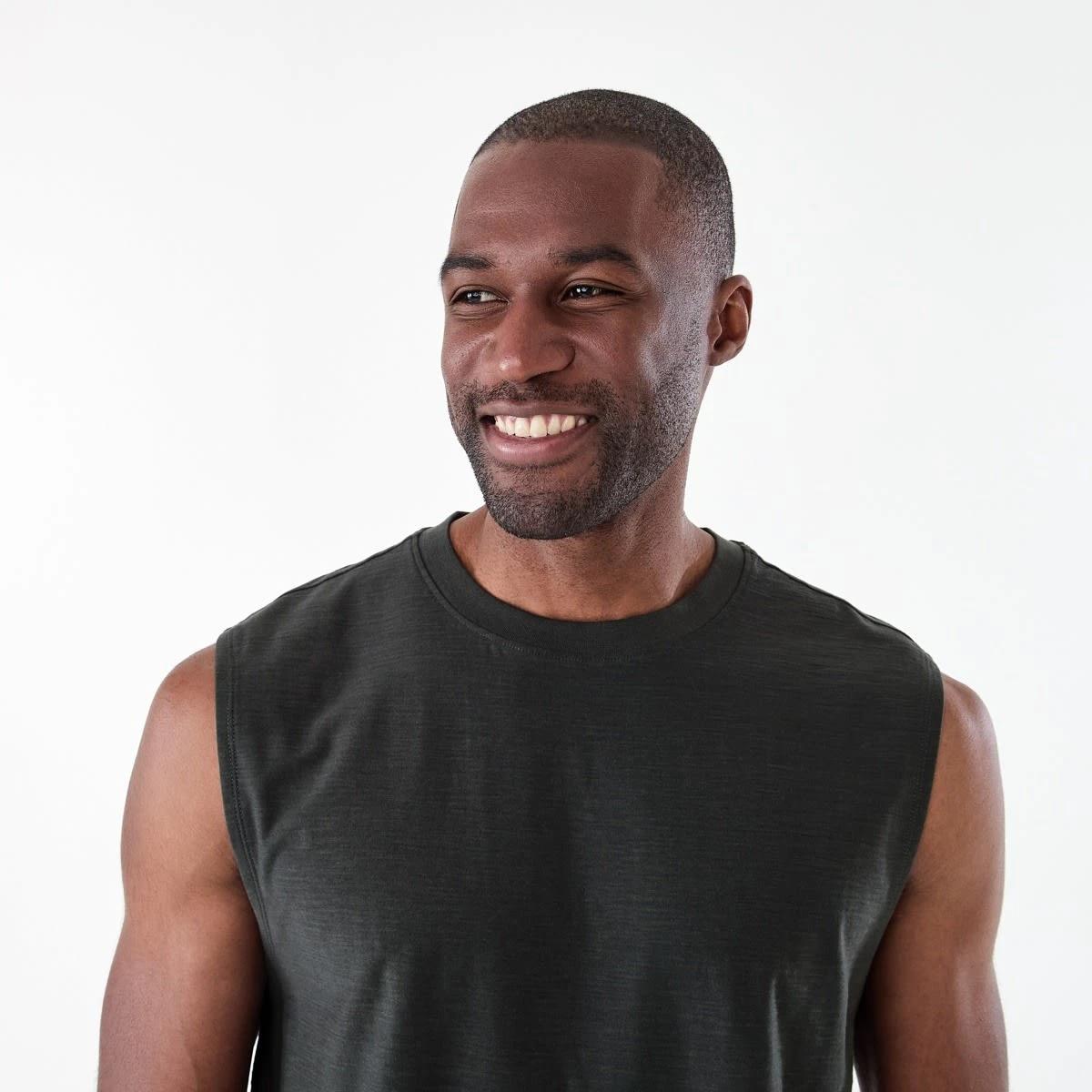 4 Oversized Slub Muscle OYSTER BLACK, 4 of 6