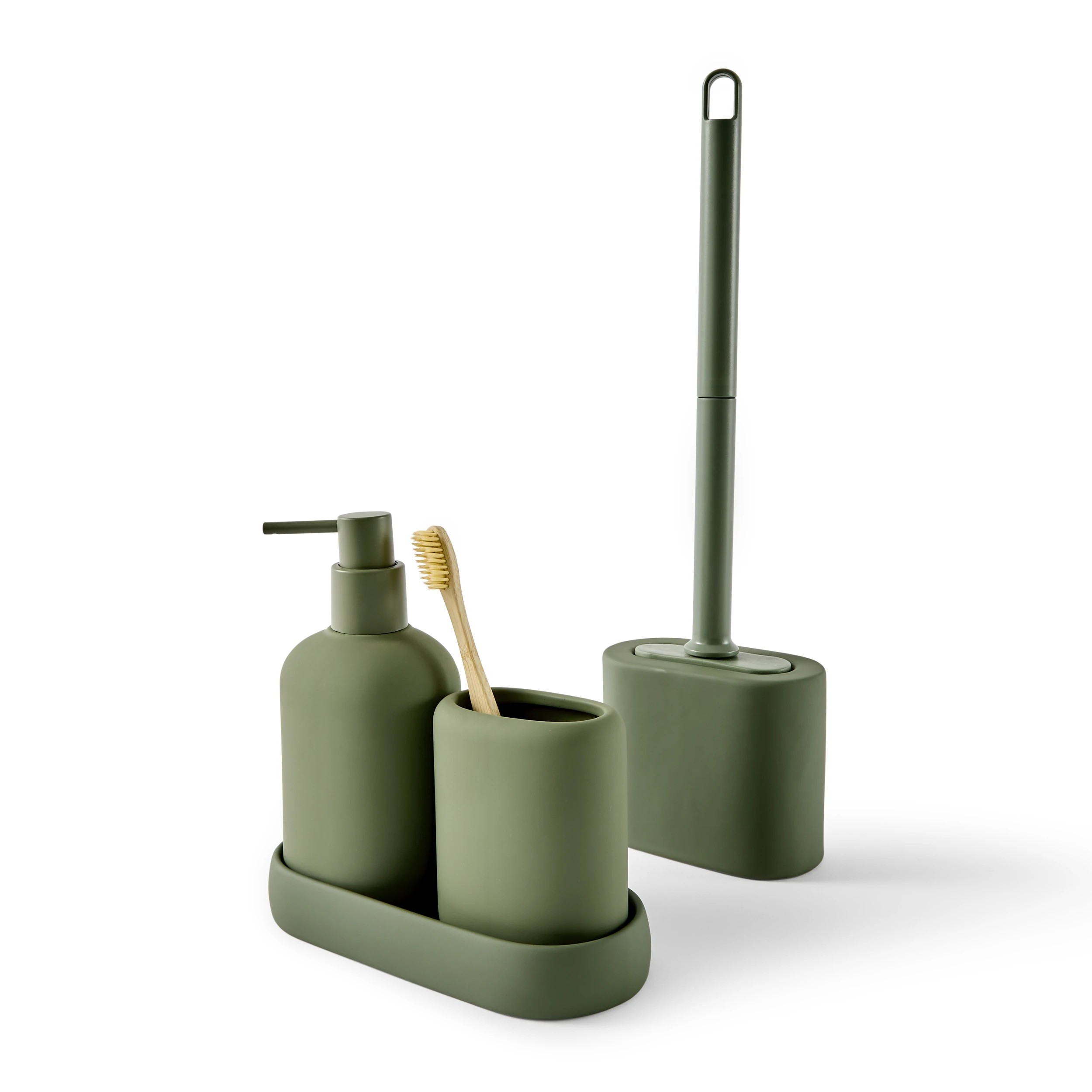 2 Bathroom Accessory Set - Green, 2 of 10