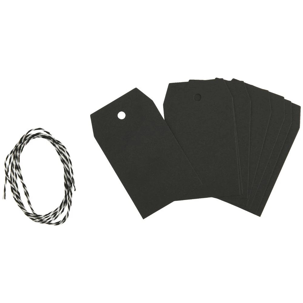 2 Born Chalk Tag Labels with String 12 Pack, 2 of 2