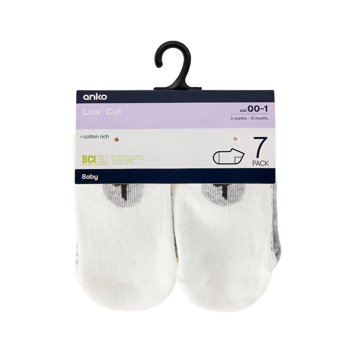 2 7 Pack Novelty Low Cut Socks Bear A, 2 of 2