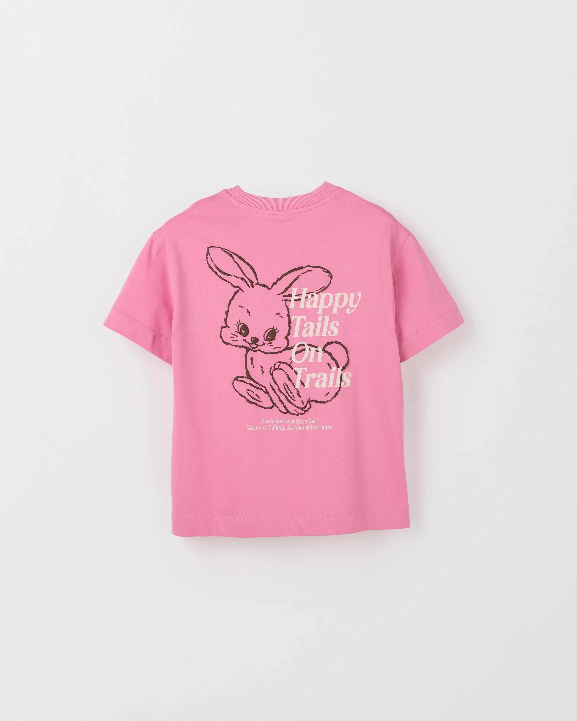 7 Target Kids Australian Cotton Longline Print T-Shirt BUNNY PINK, 7 of 7