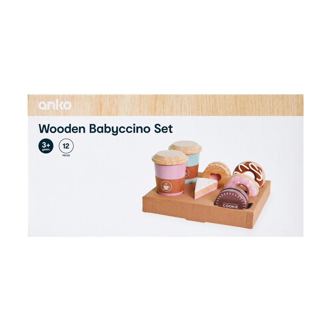 5 12 Piece Wooden Babyccino Set, 5 of 5