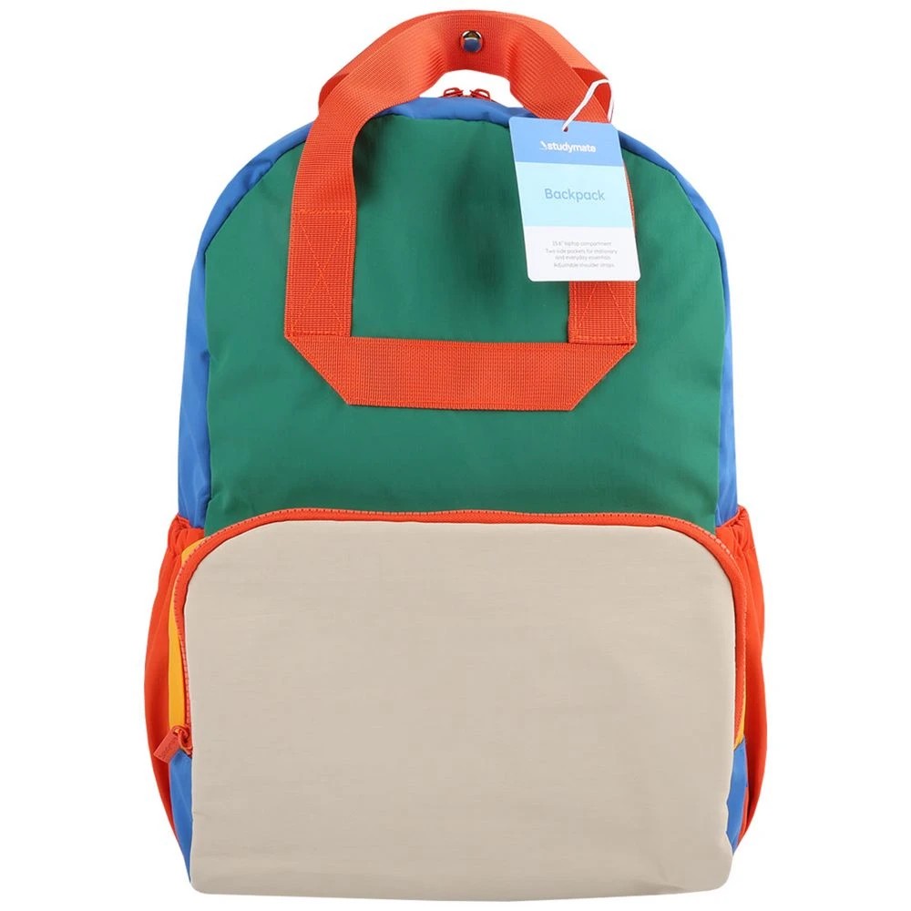 1 Studymate Colour Blocking Backpack Blue, 1 of 4